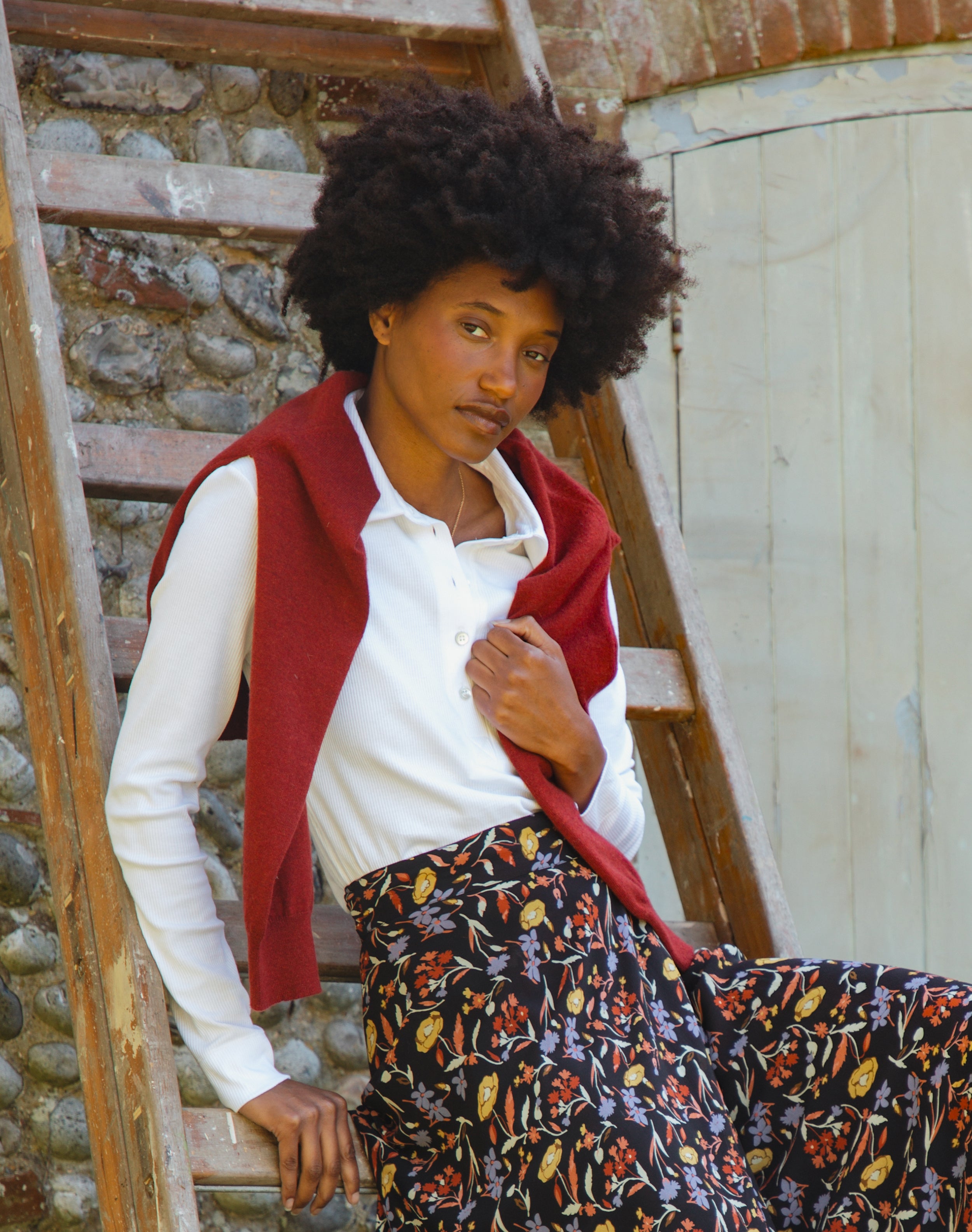 Organic Cotton Ribbed Jersey Shirt
