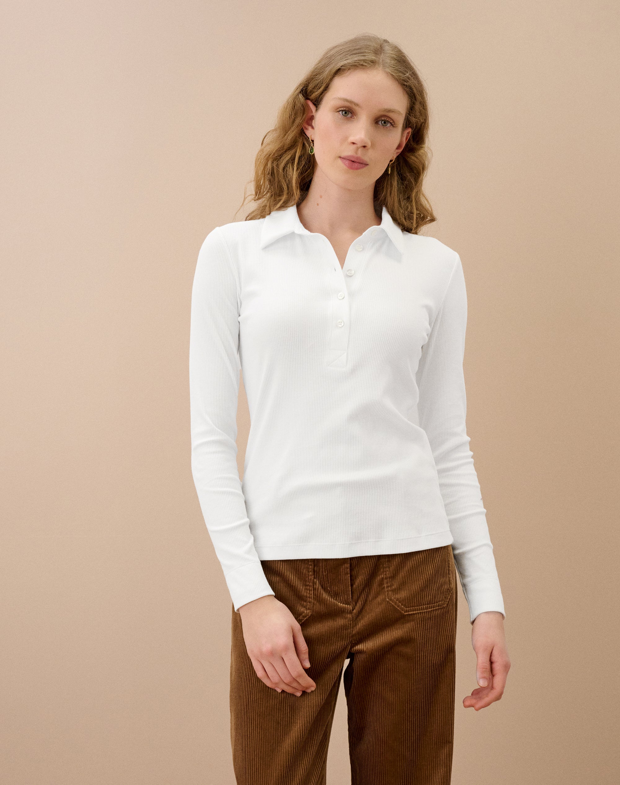 Organic Cotton Ribbed Jersey Shirt