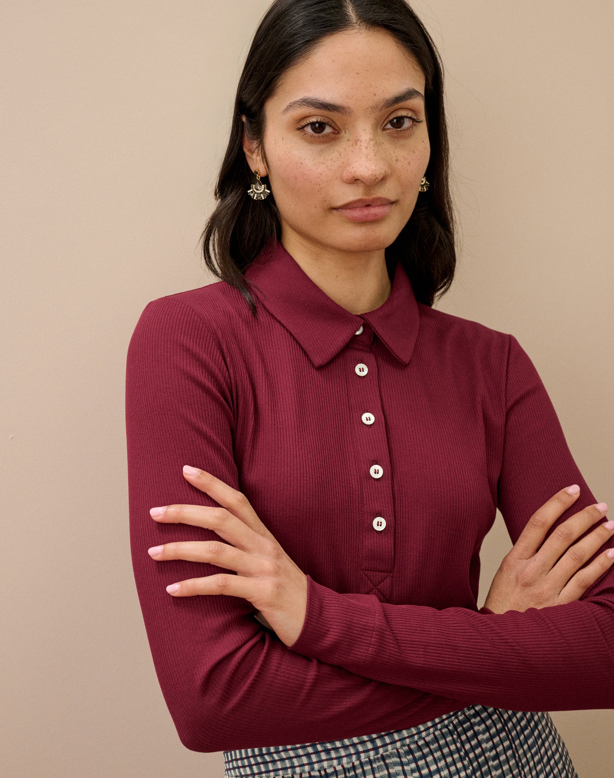 Organic Cotton Ribbed Jersey Shirt