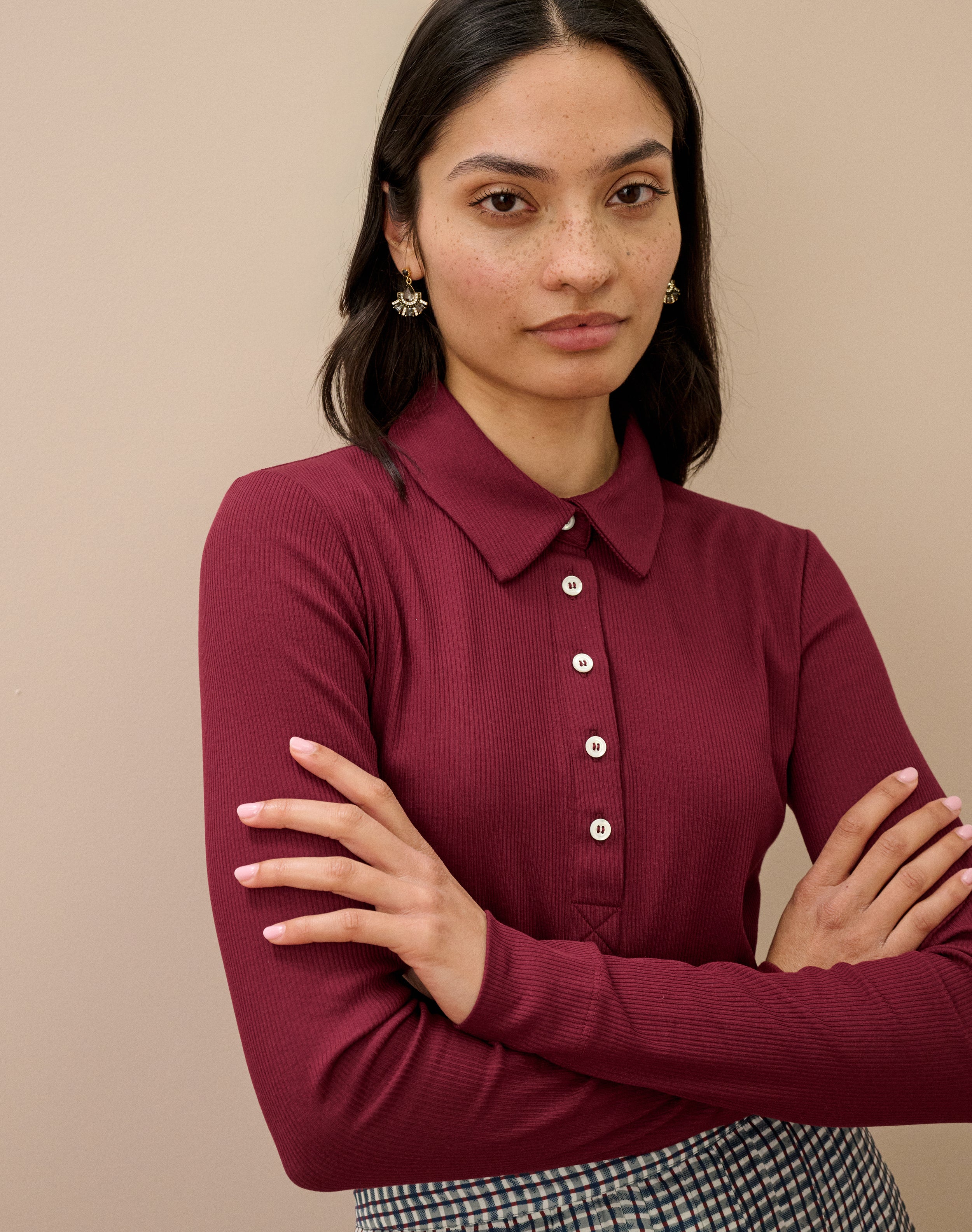 Organic Cotton Ribbed Jersey Shirt