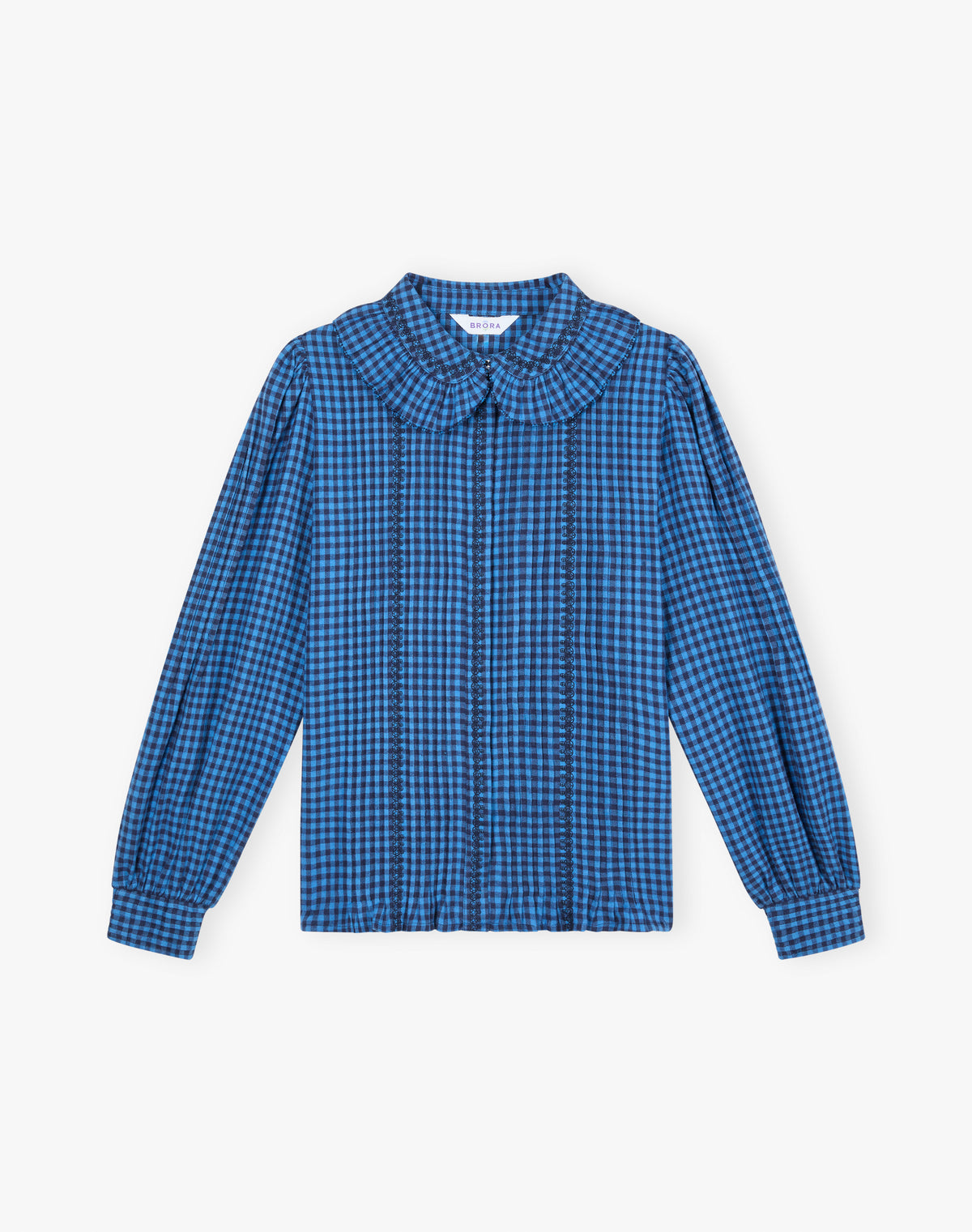 Brushed Cotton Gingham Blouse