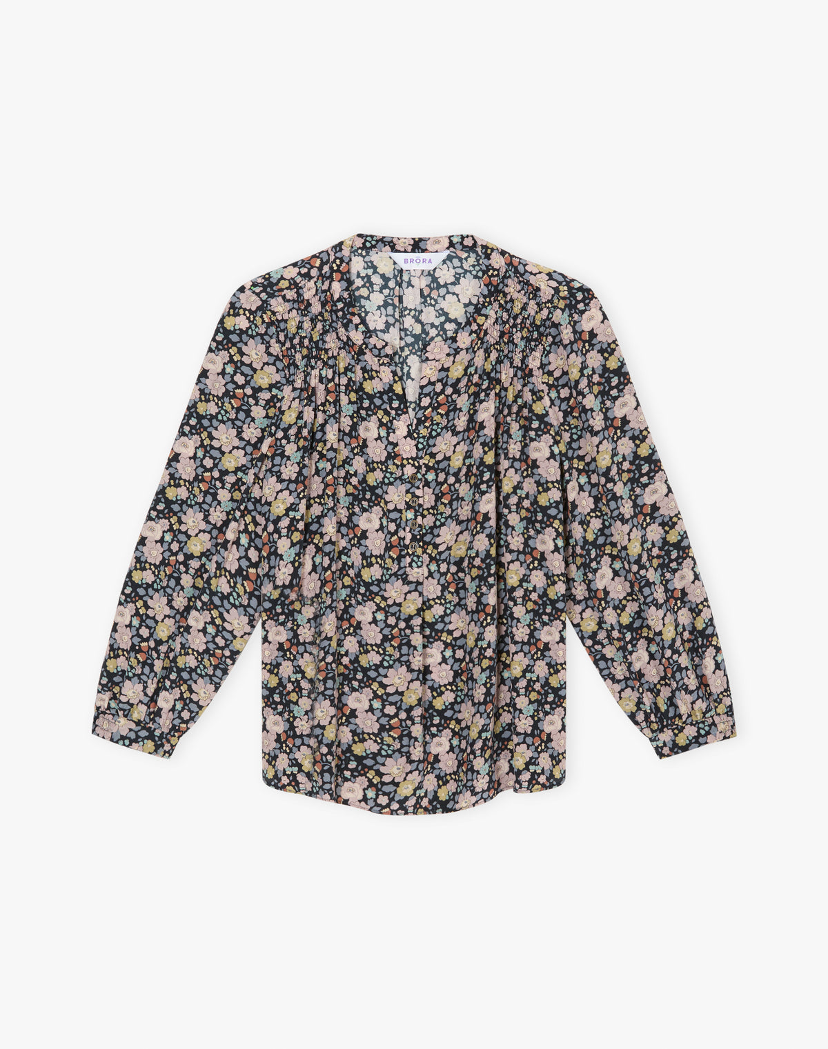 Liberty Print Silk Smock Blouse