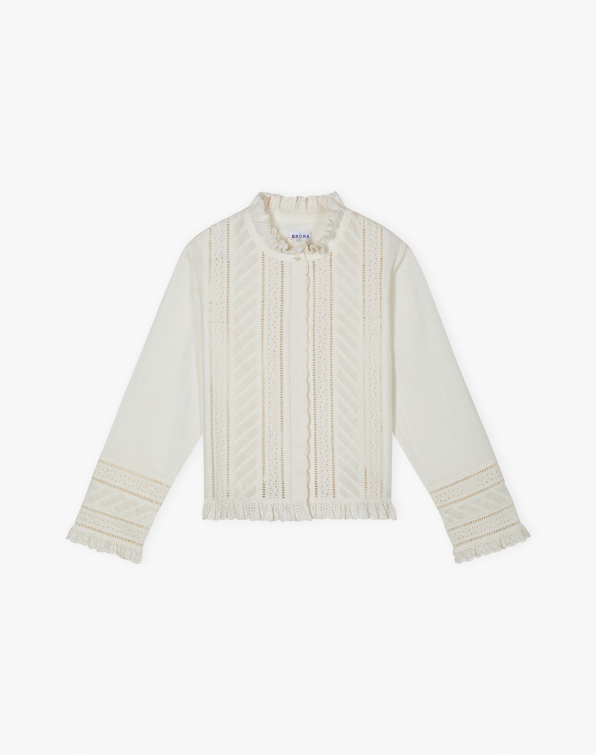 Organic Cotton Broderie Anglaise Blouse