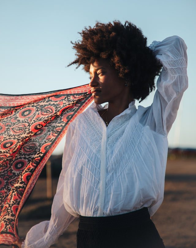 Organic Cotton Embroidered Shirt