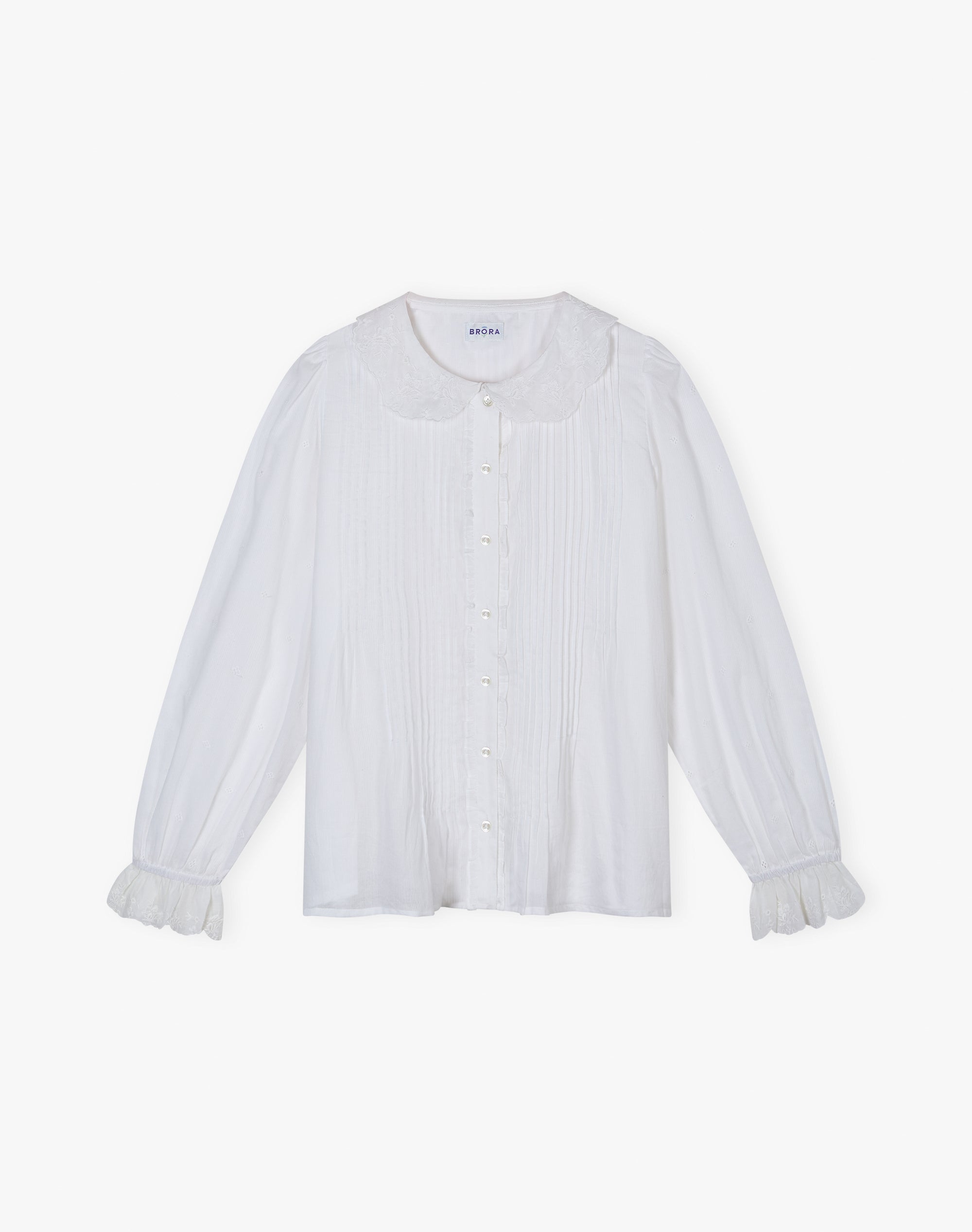 Organic Cotton Pintuck Blouse