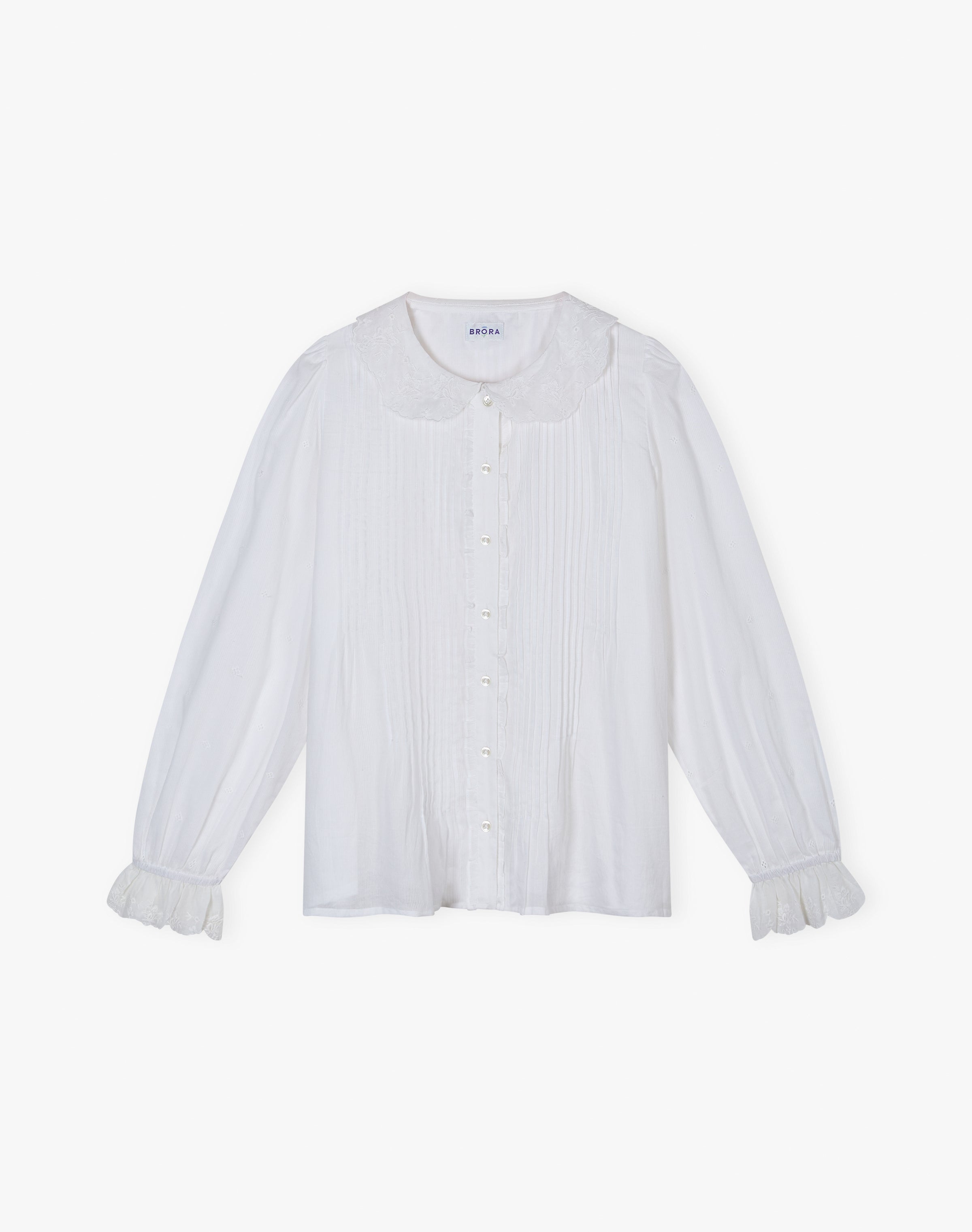 Organic Cotton Pintuck Blouse