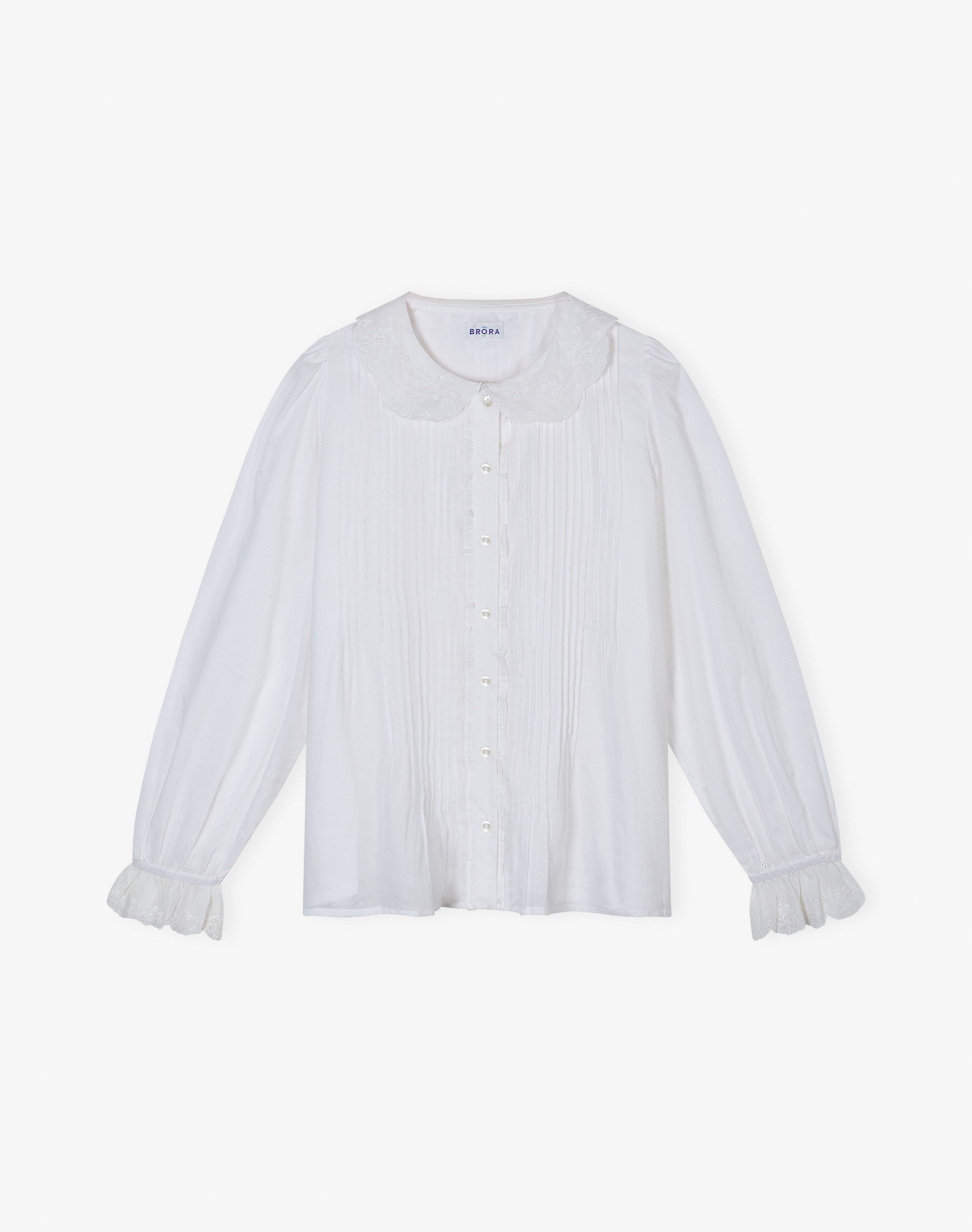 Organic Cotton Pintuck Blouse