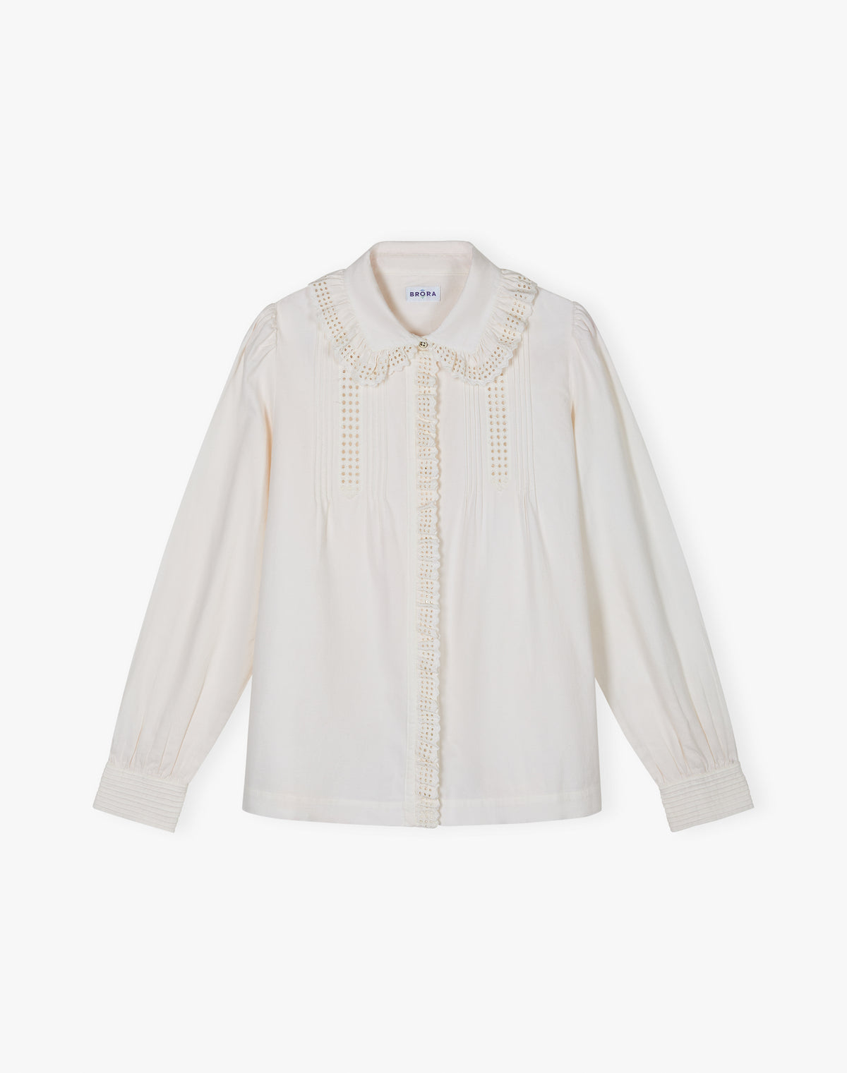 Brushed Cotton Broderie Anglaise Blouse