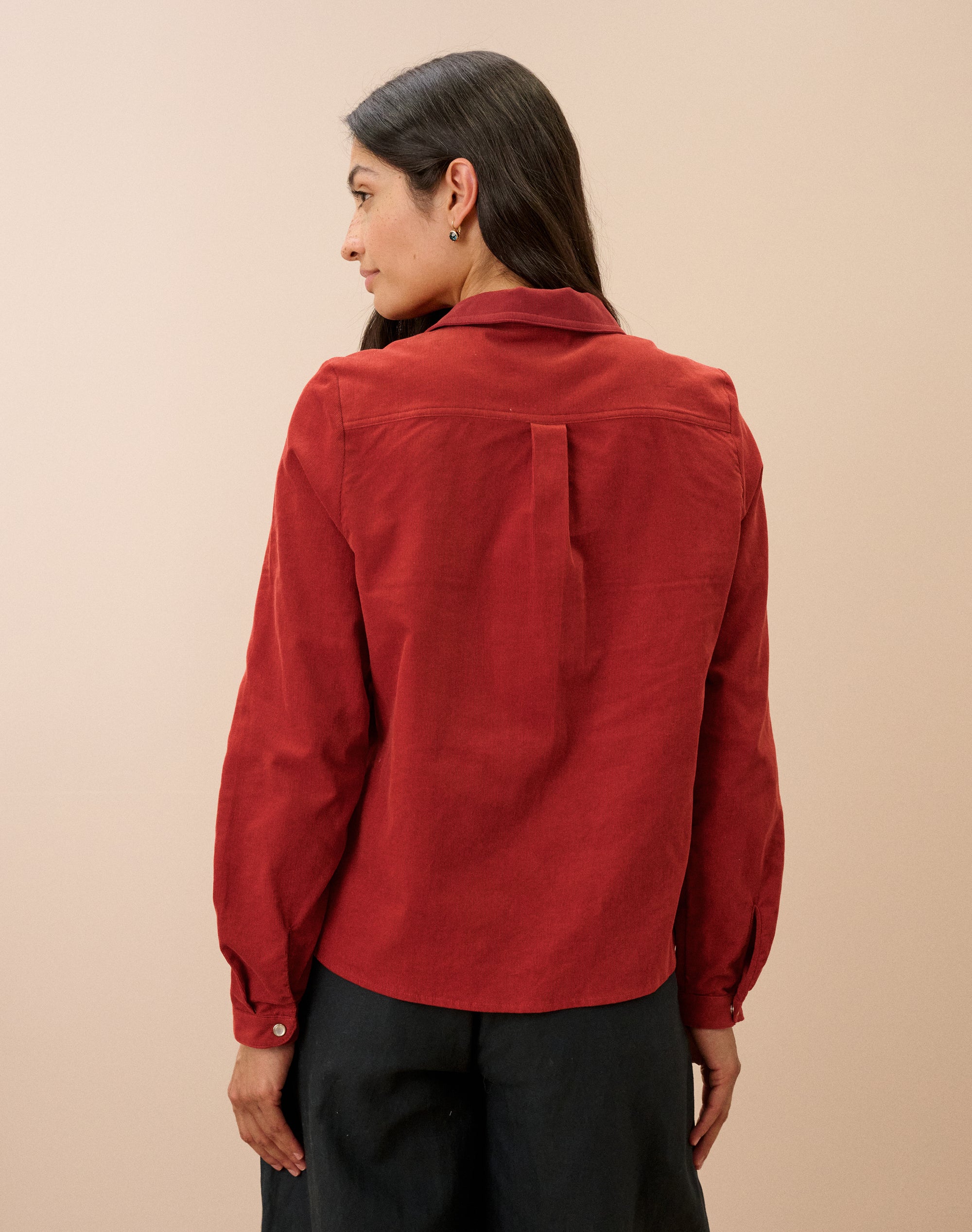Needlecord Asymmetric Shirt