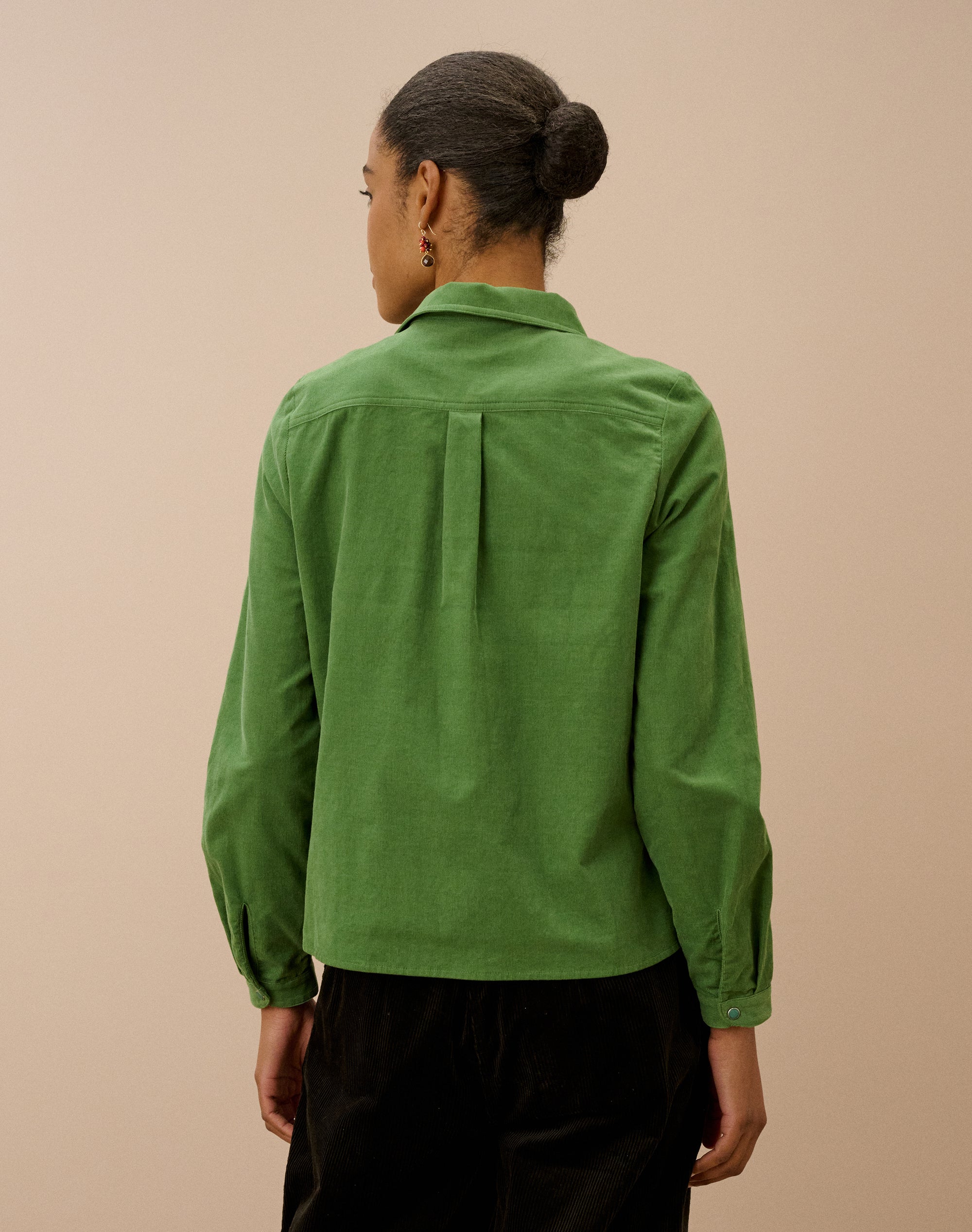 Needlecord Asymmetric Shirt