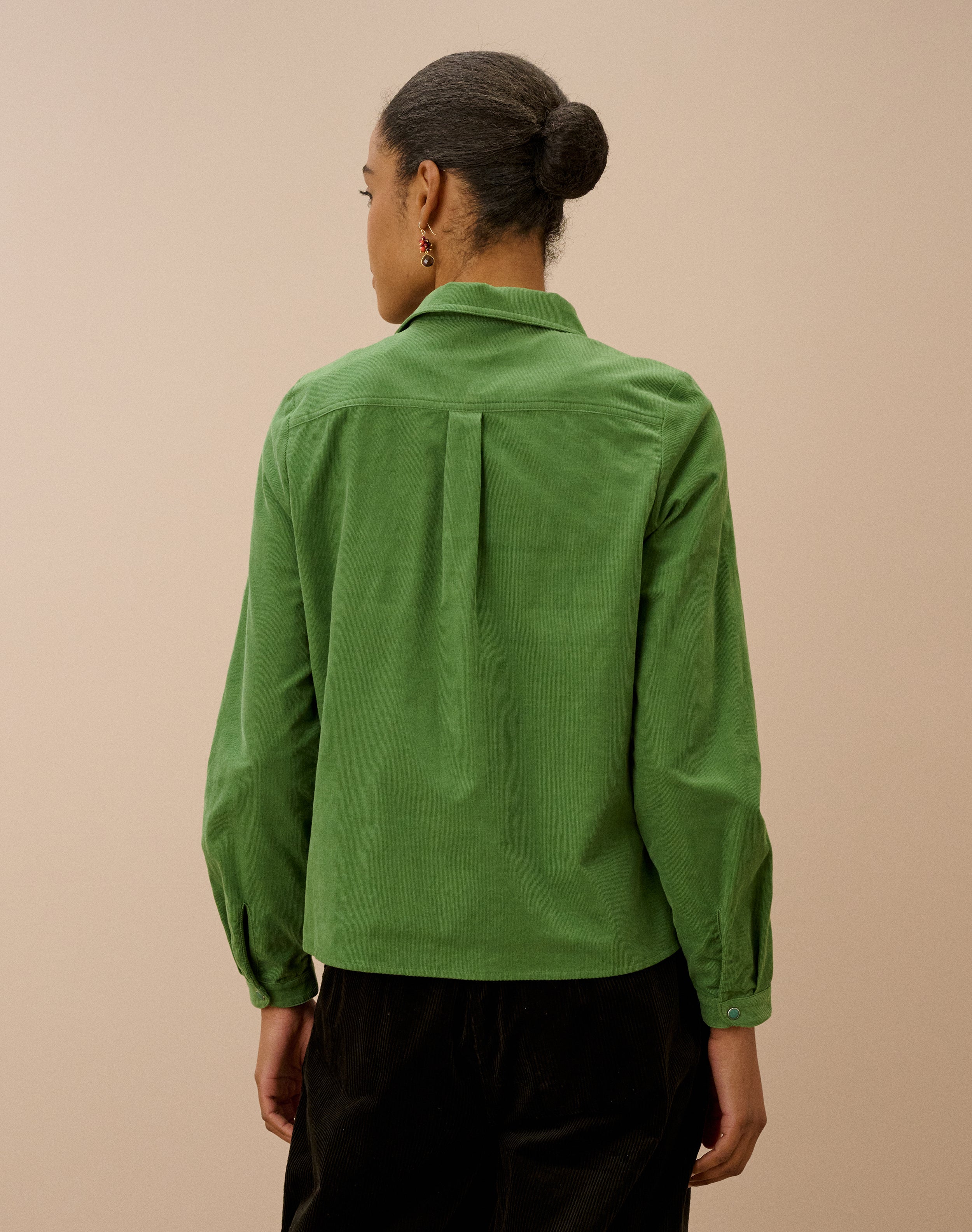 Needlecord Asymmetric Shirt