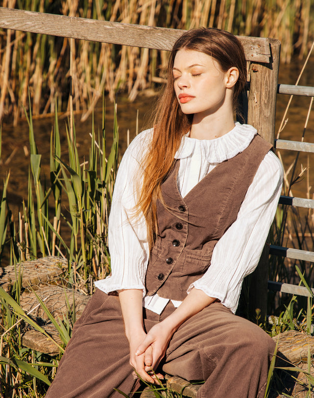 Organic Cotton Fitted Blouse