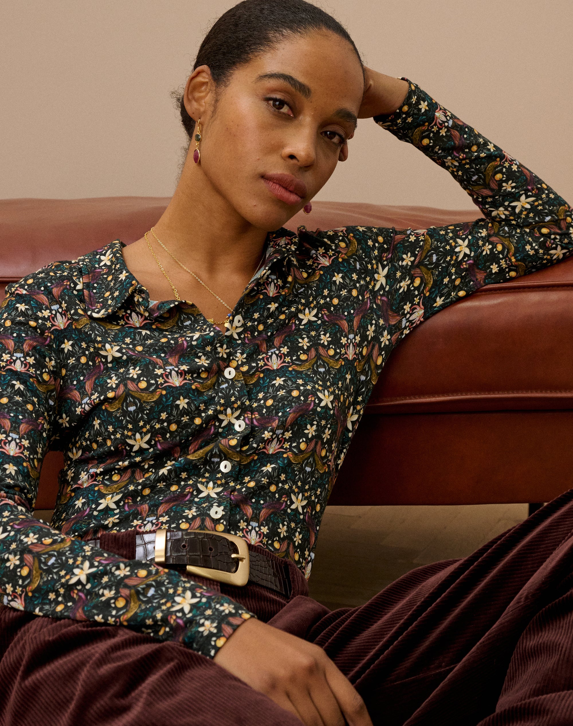 Liberty Print Jersey Shirt