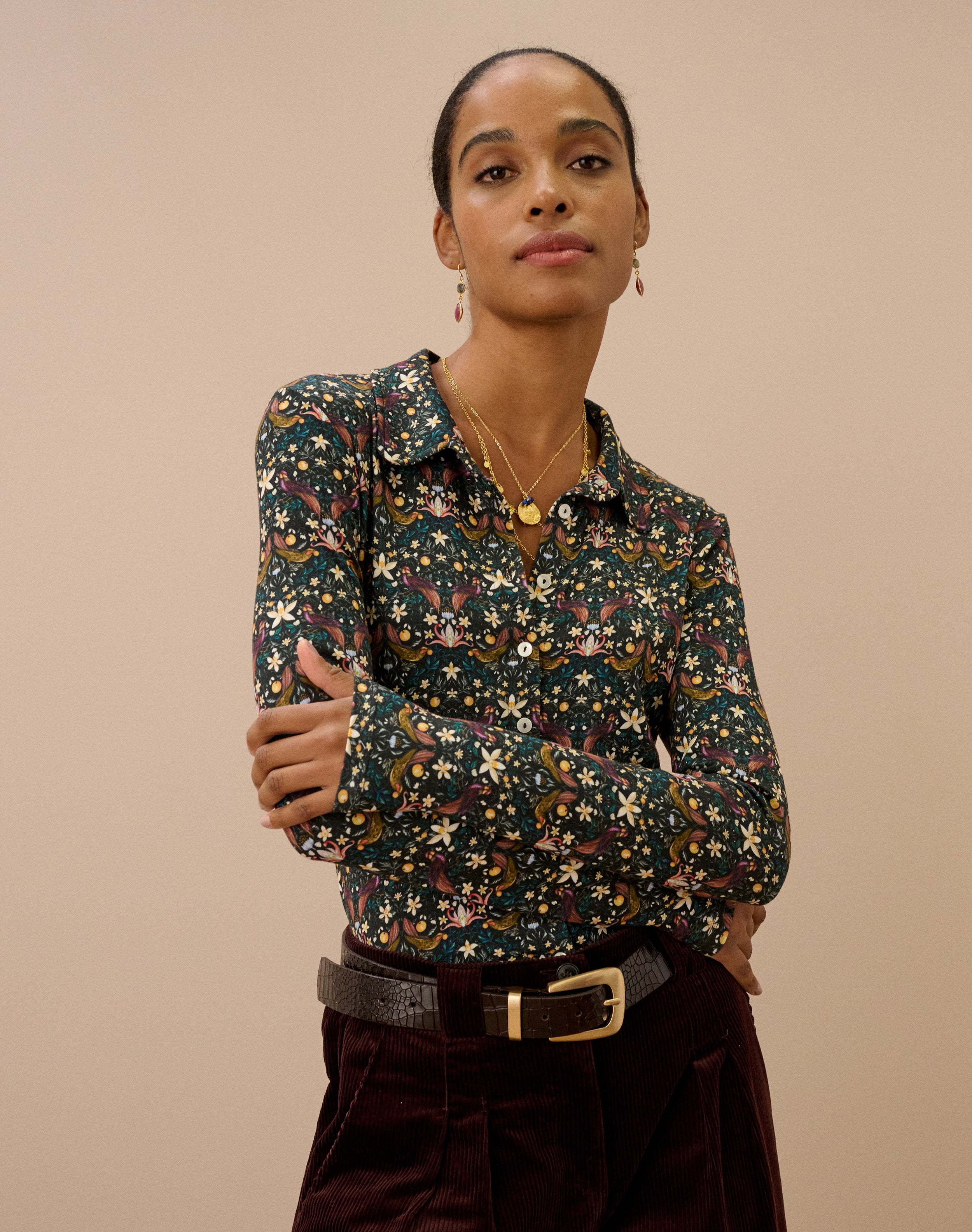 Liberty Print Jersey Shirt