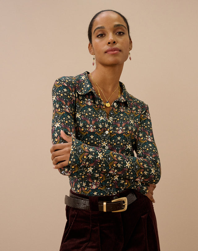 Liberty Print Jersey Shirt