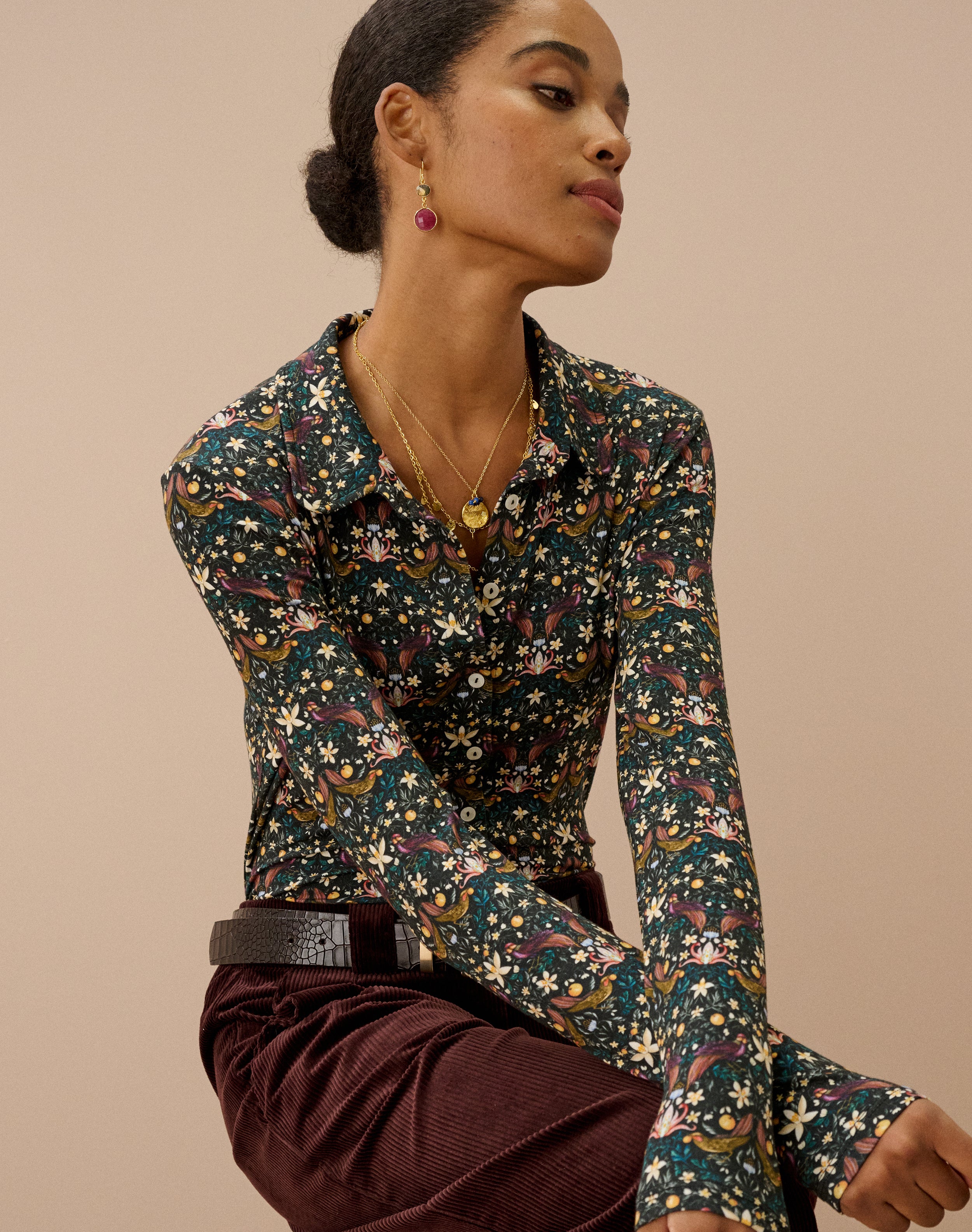 Liberty Print Jersey Shirt