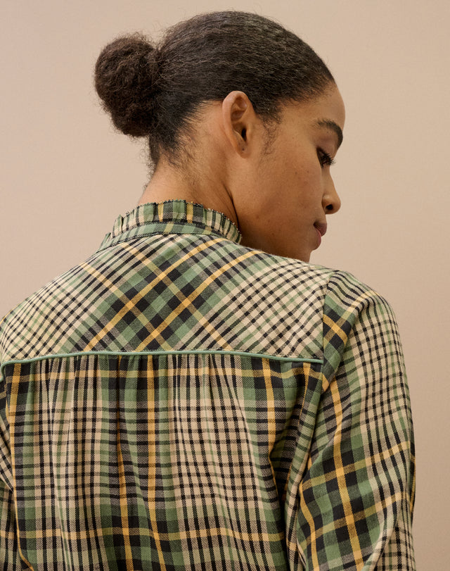 Brushed Cotton Check Pie Crust Shirt