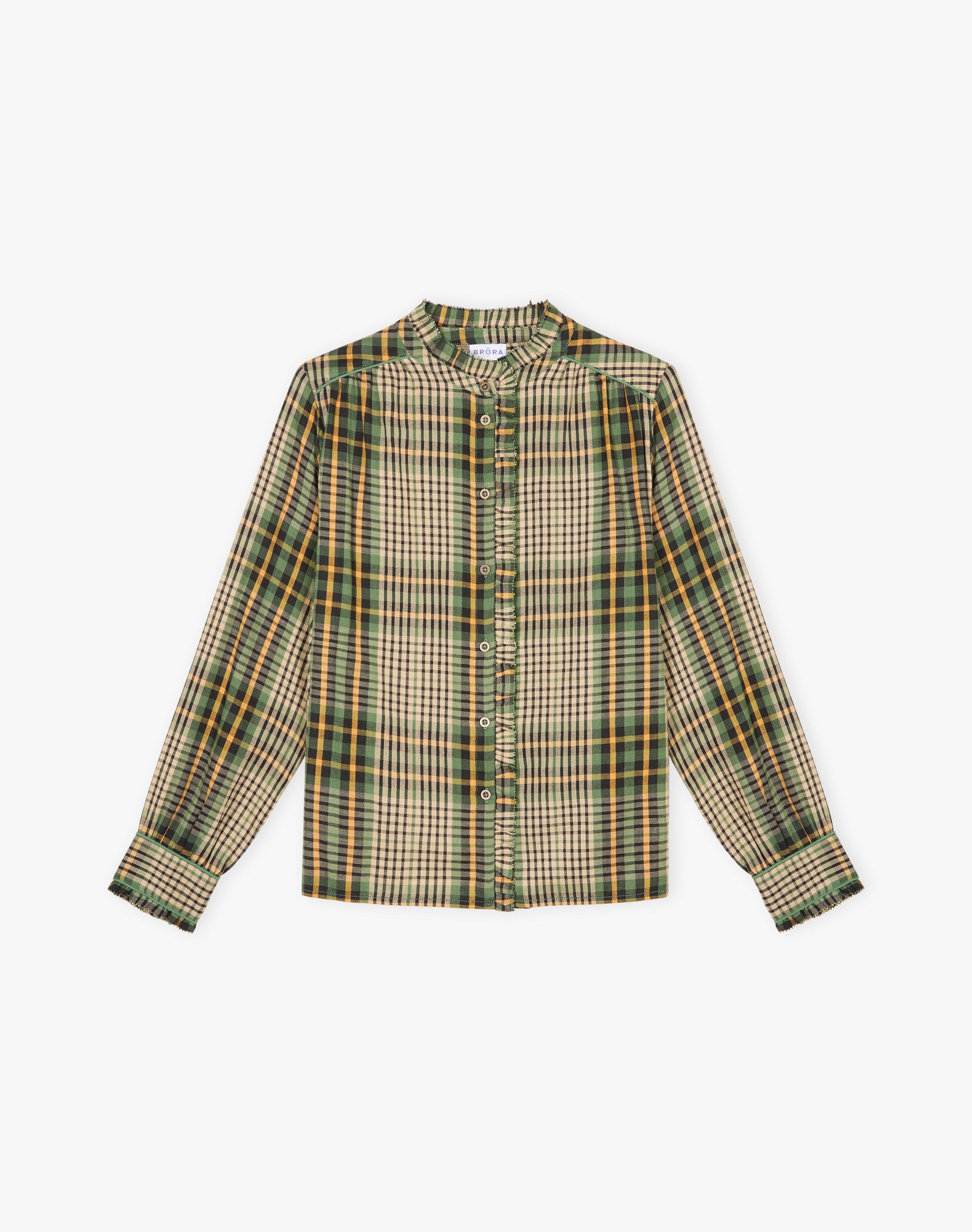 Brushed Cotton Check Pie Crust Shirt