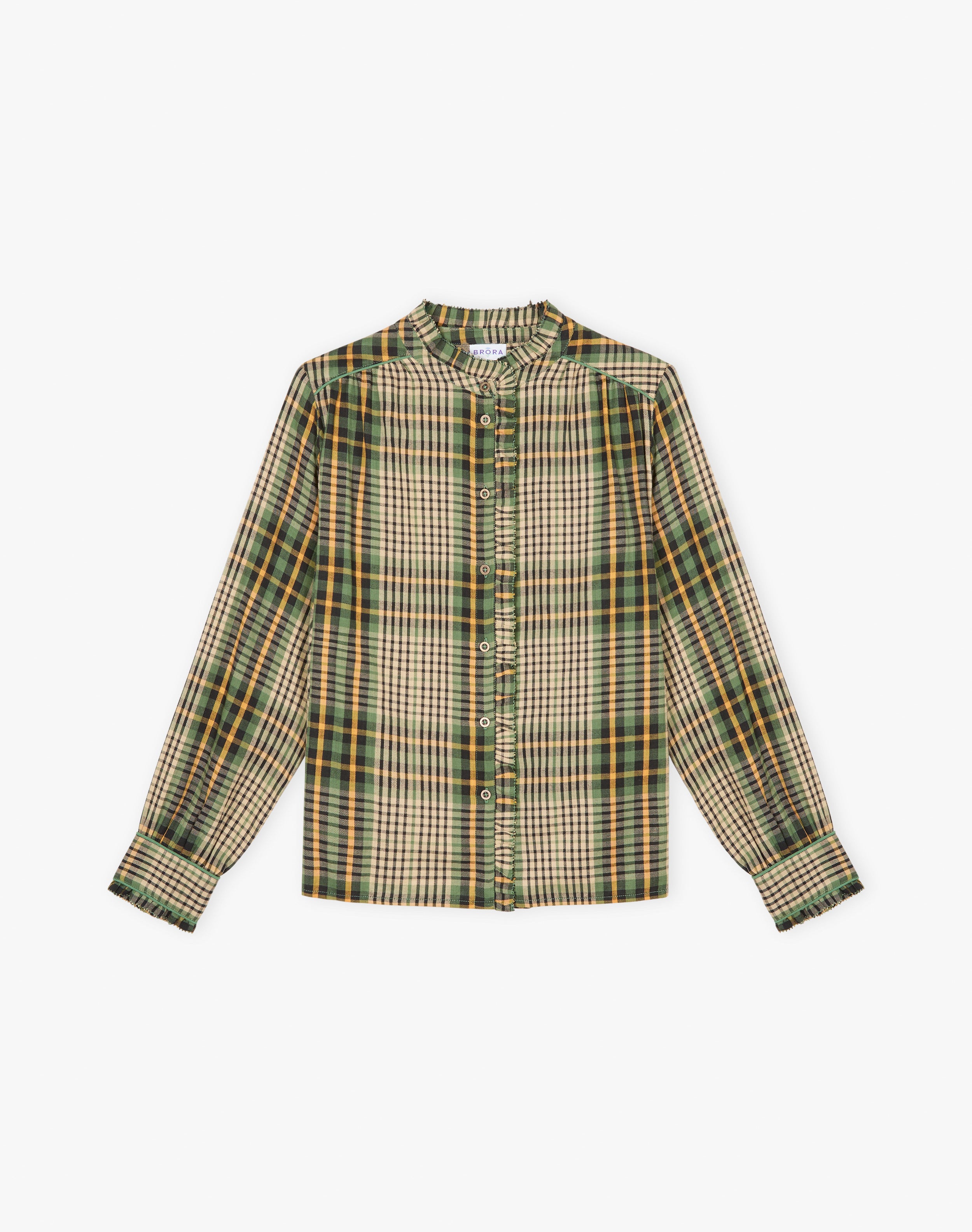 Brushed Cotton Check Pie Crust Shirt