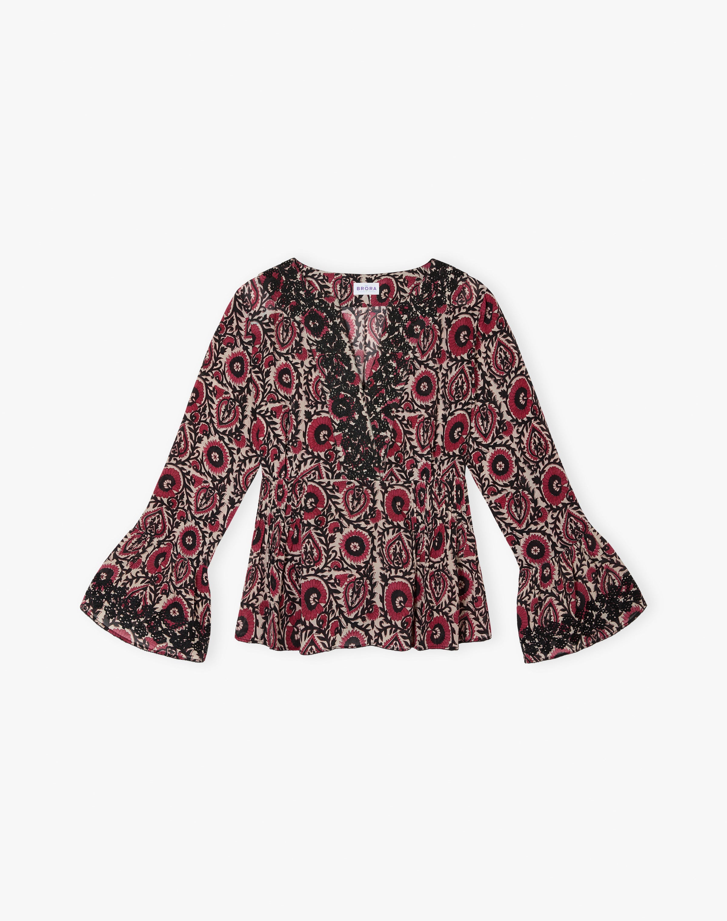 Block Print Embroidered Blouse