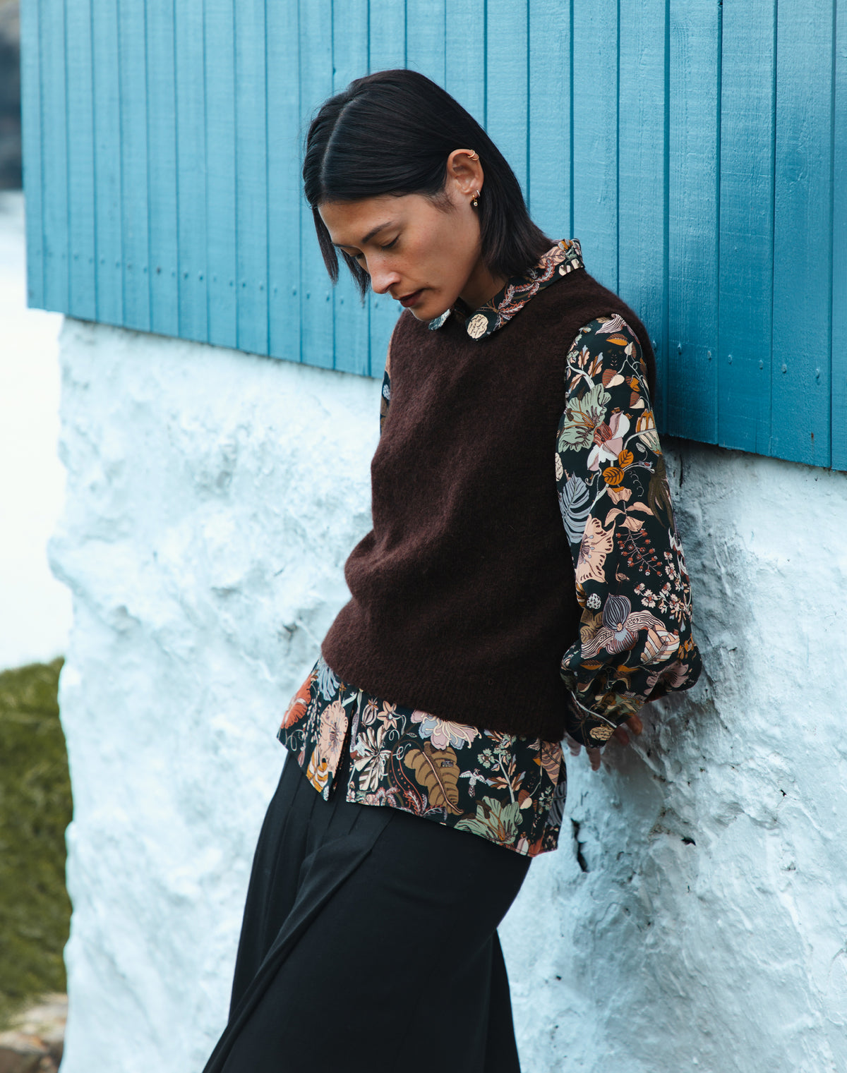 Liberty Print Silk Crepe De Chine Shirt