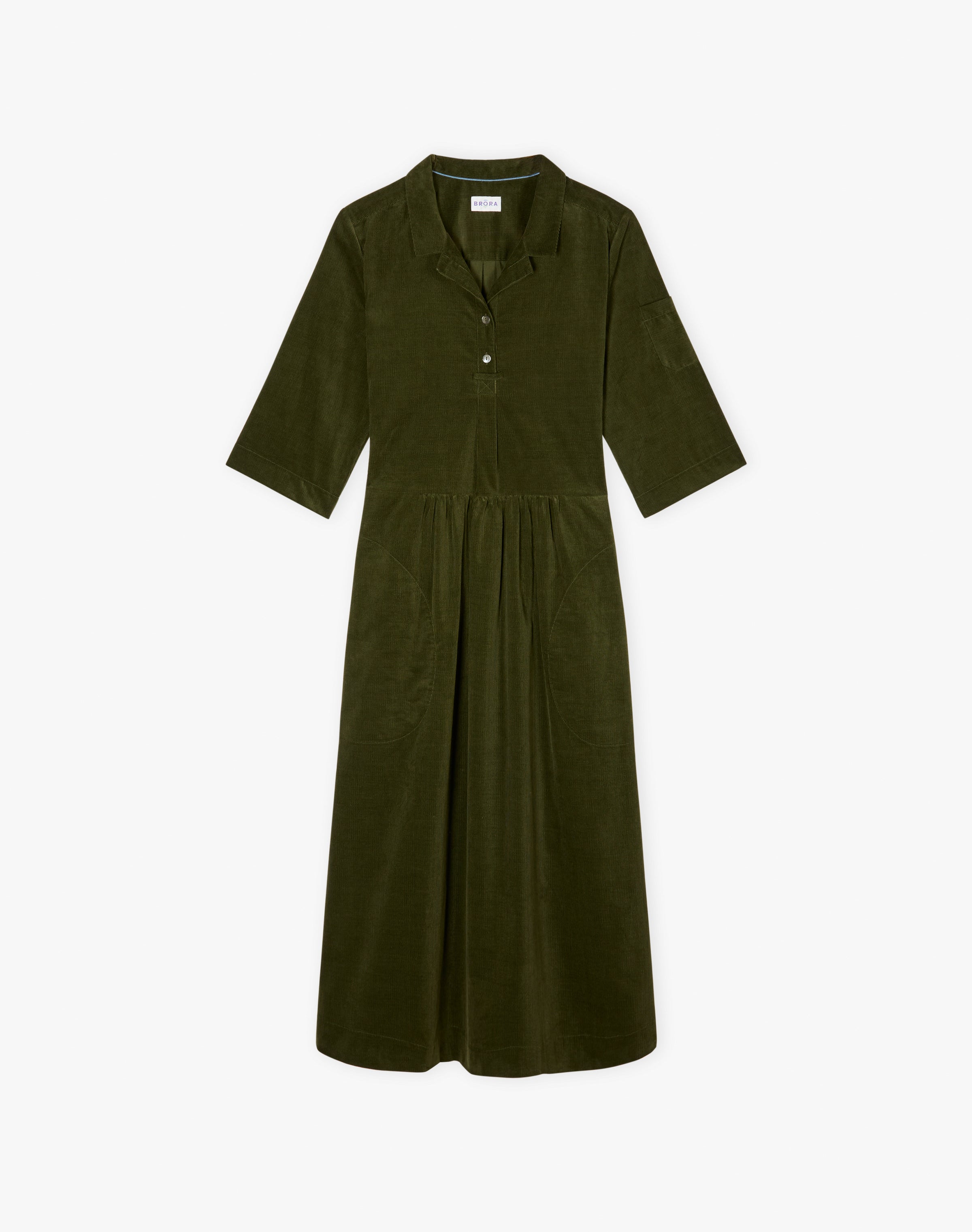 Needlecord Utility Shirt Dress