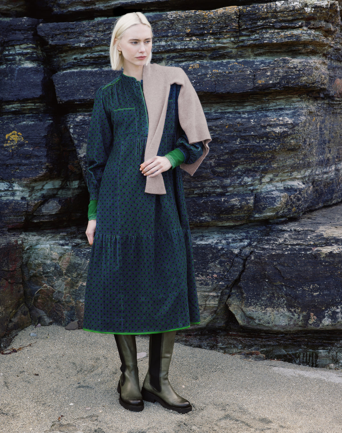 Organic Corduroy Shirt Dress