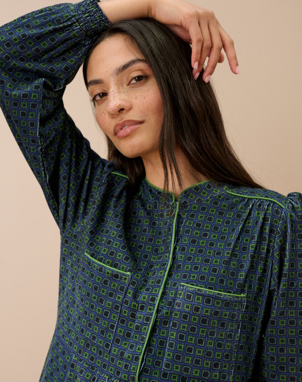 Organic Corduroy Shirt Dress