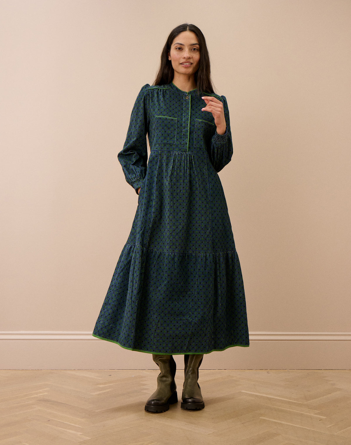 Organic Corduroy Shirt Dress
