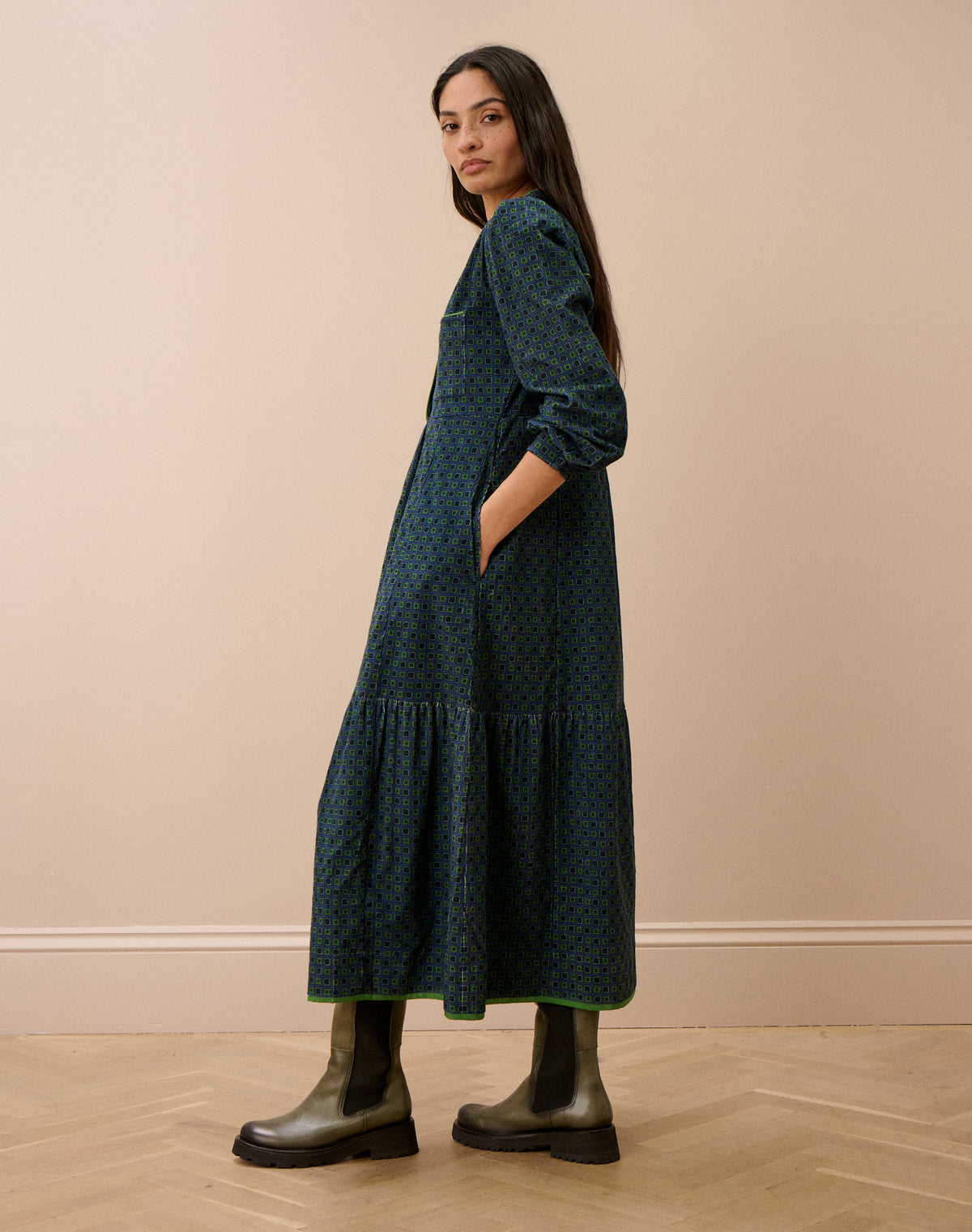 Organic Corduroy Shirt Dress