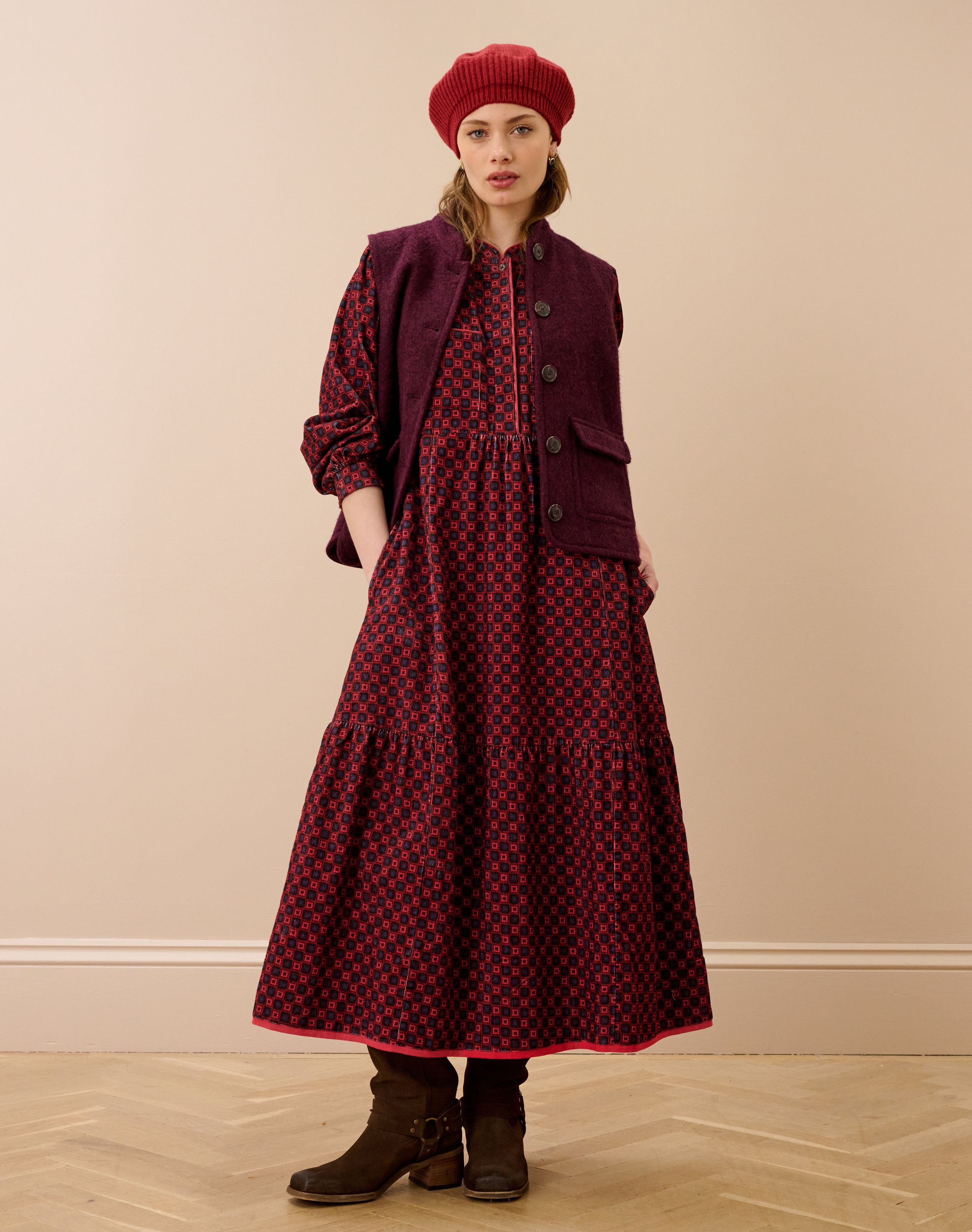 Organic Corduroy Shirt Dress