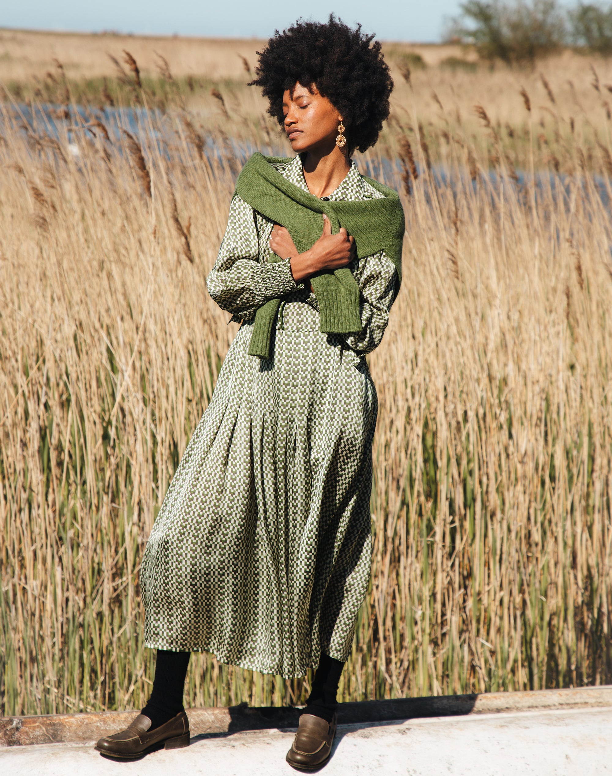 Checkerboard Shirtdress