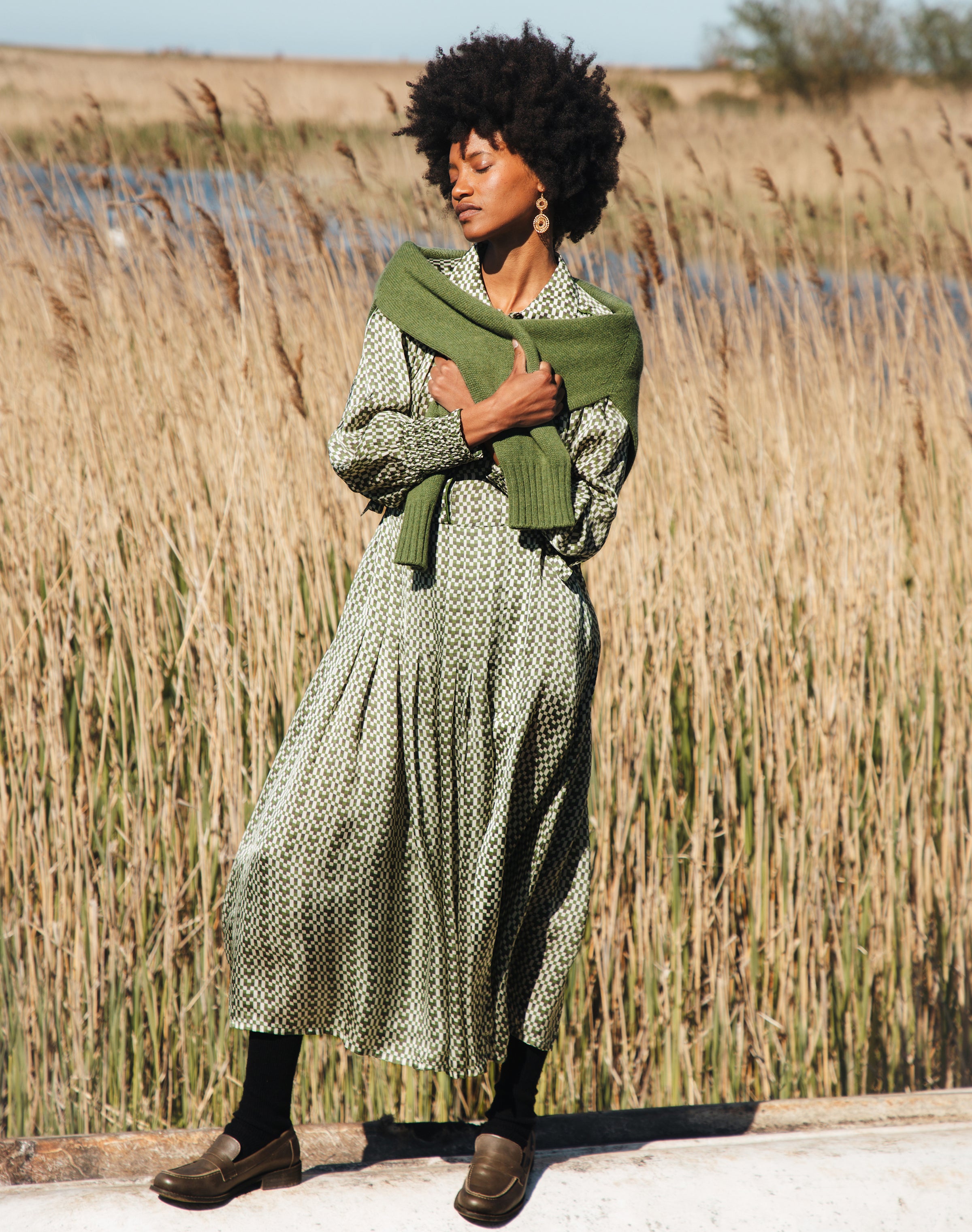 Checkerboard Shirtdress