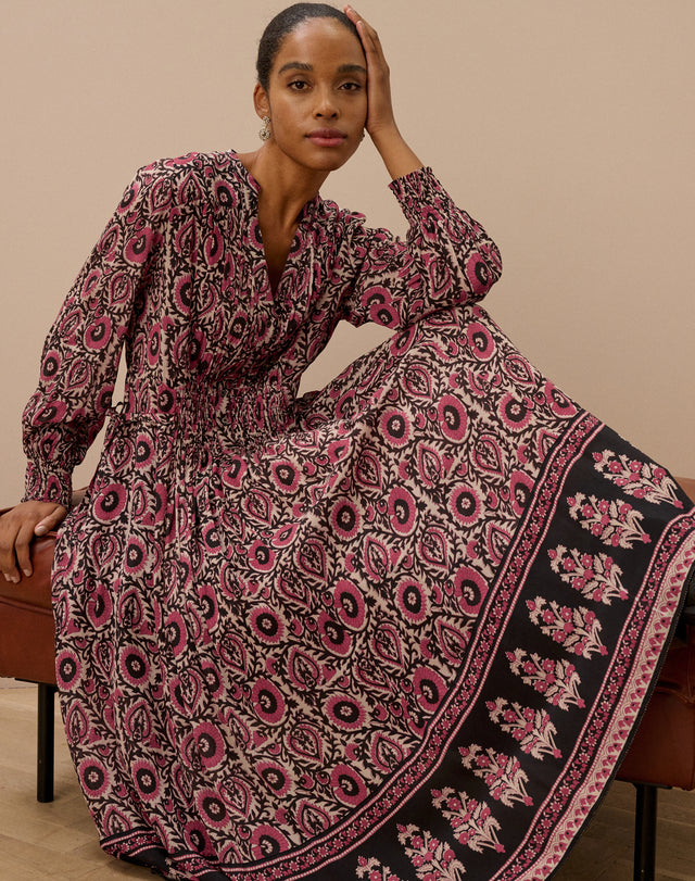 Block Print Shirt Dress