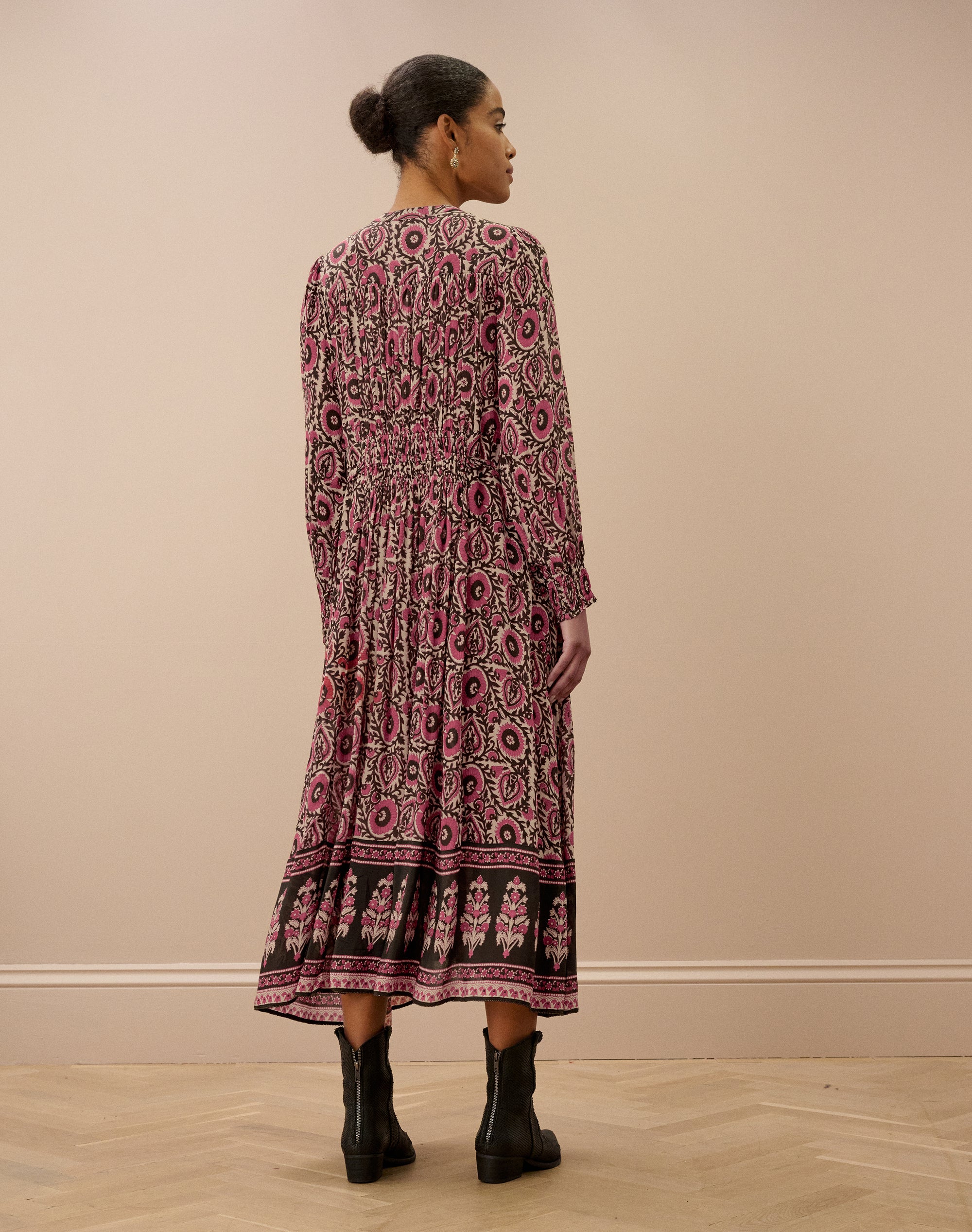 Block Print Shirt Dress
