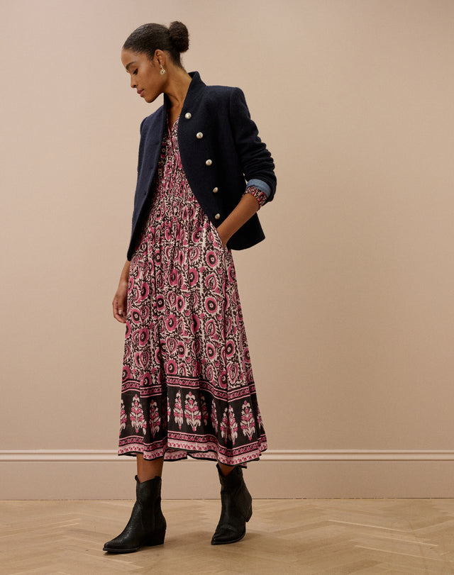 Block Print Shirt Dress