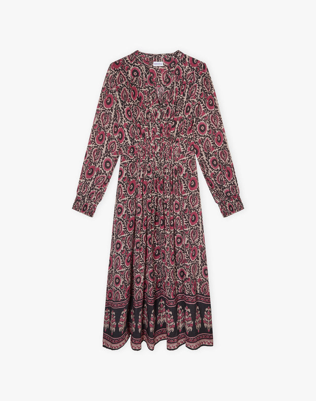 Block Print Shirt Dress