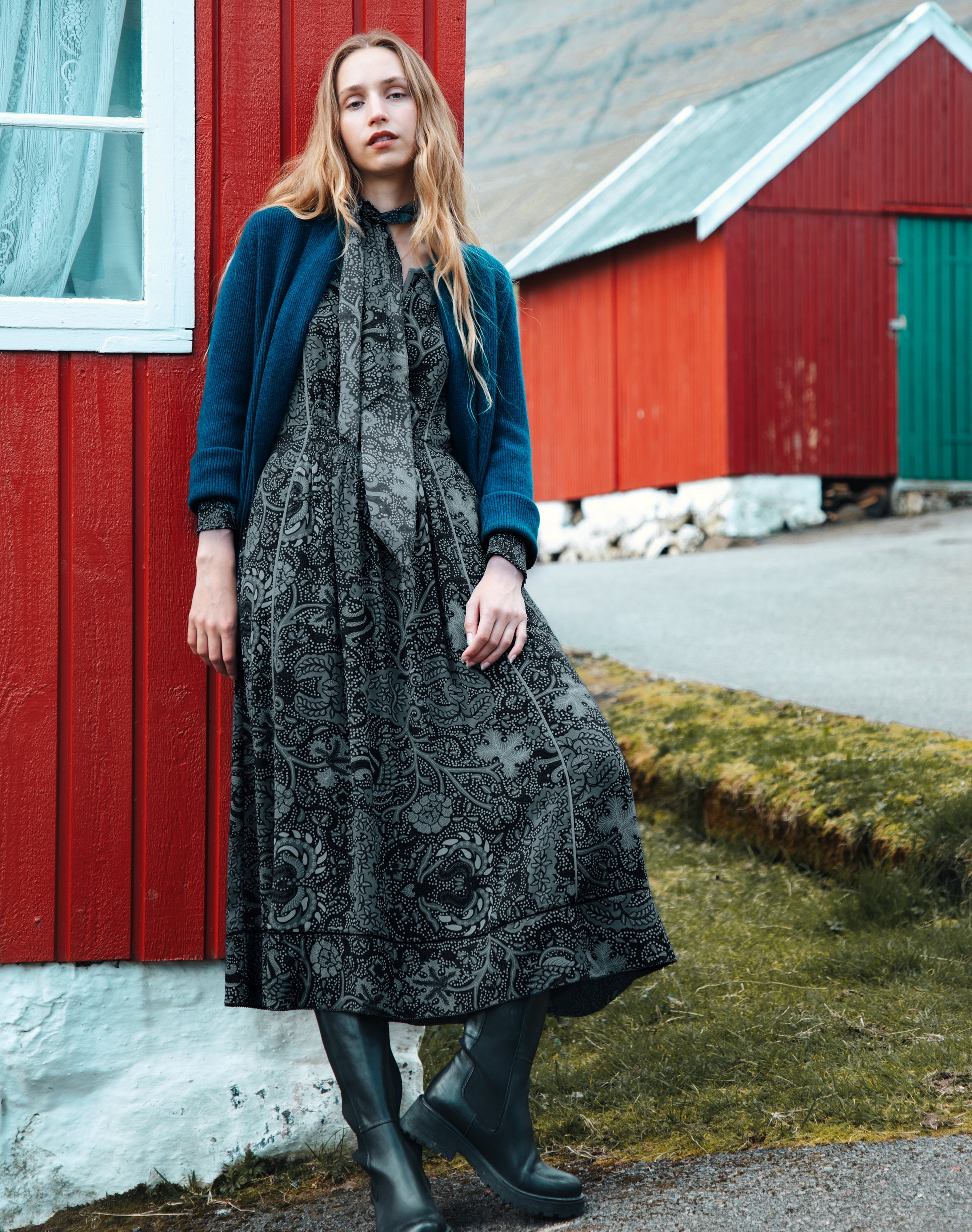 Silk Batik Print Dress