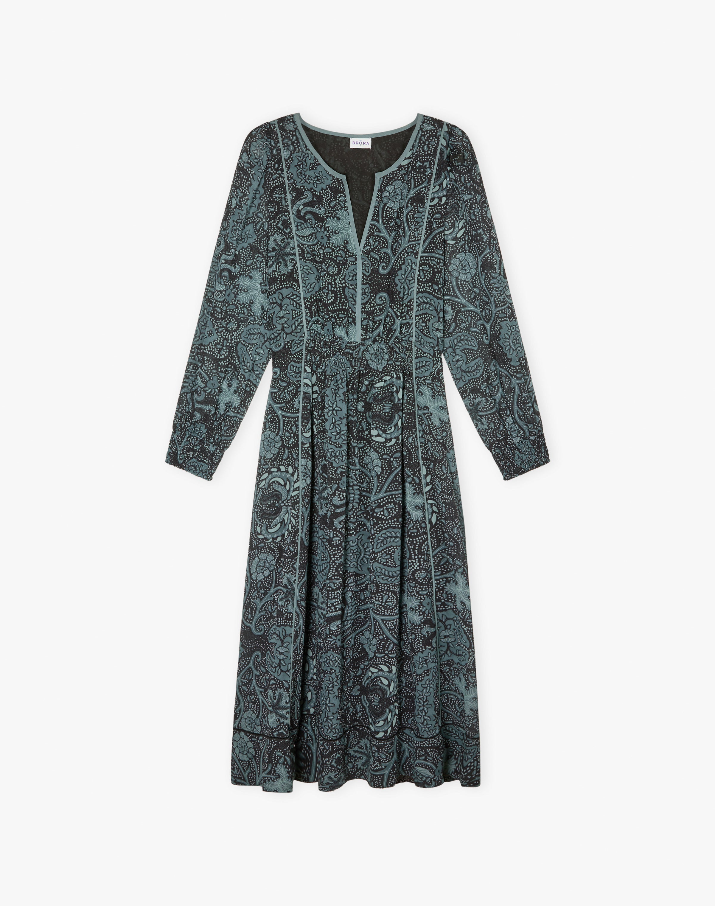 Silk Batik Print Dress