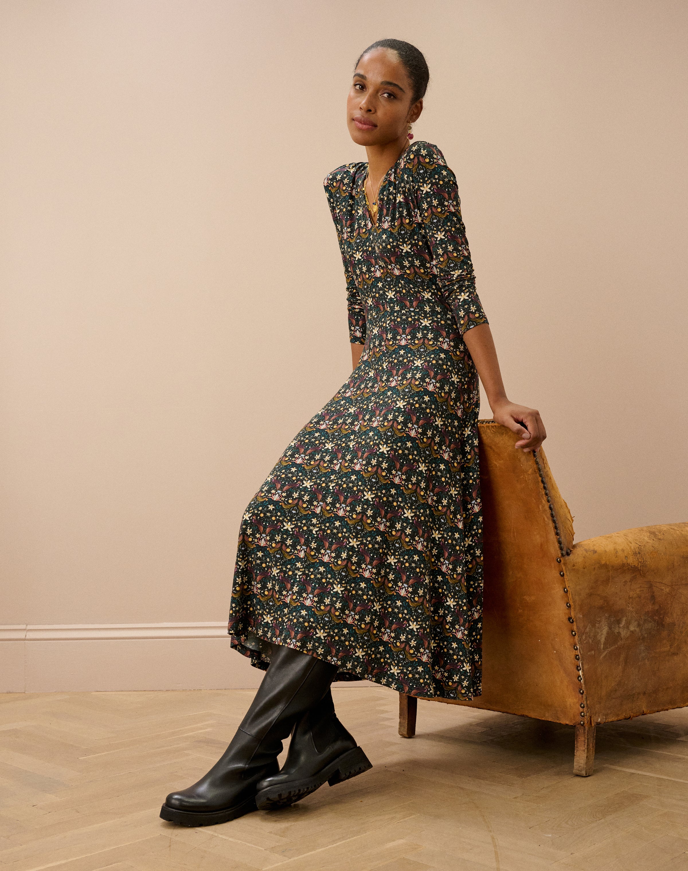 Liberty Print Jersey Dress