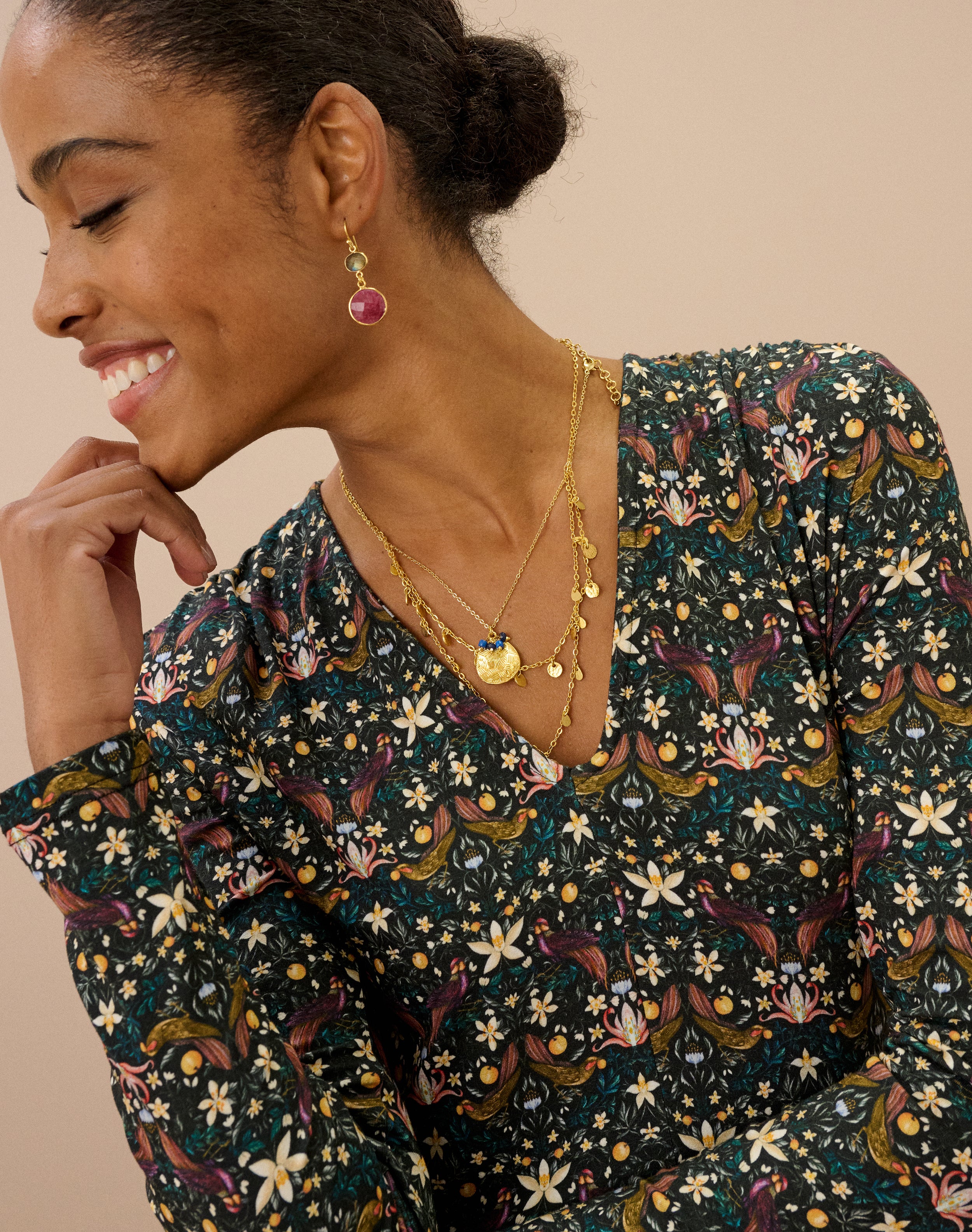 Liberty Print Jersey Dress