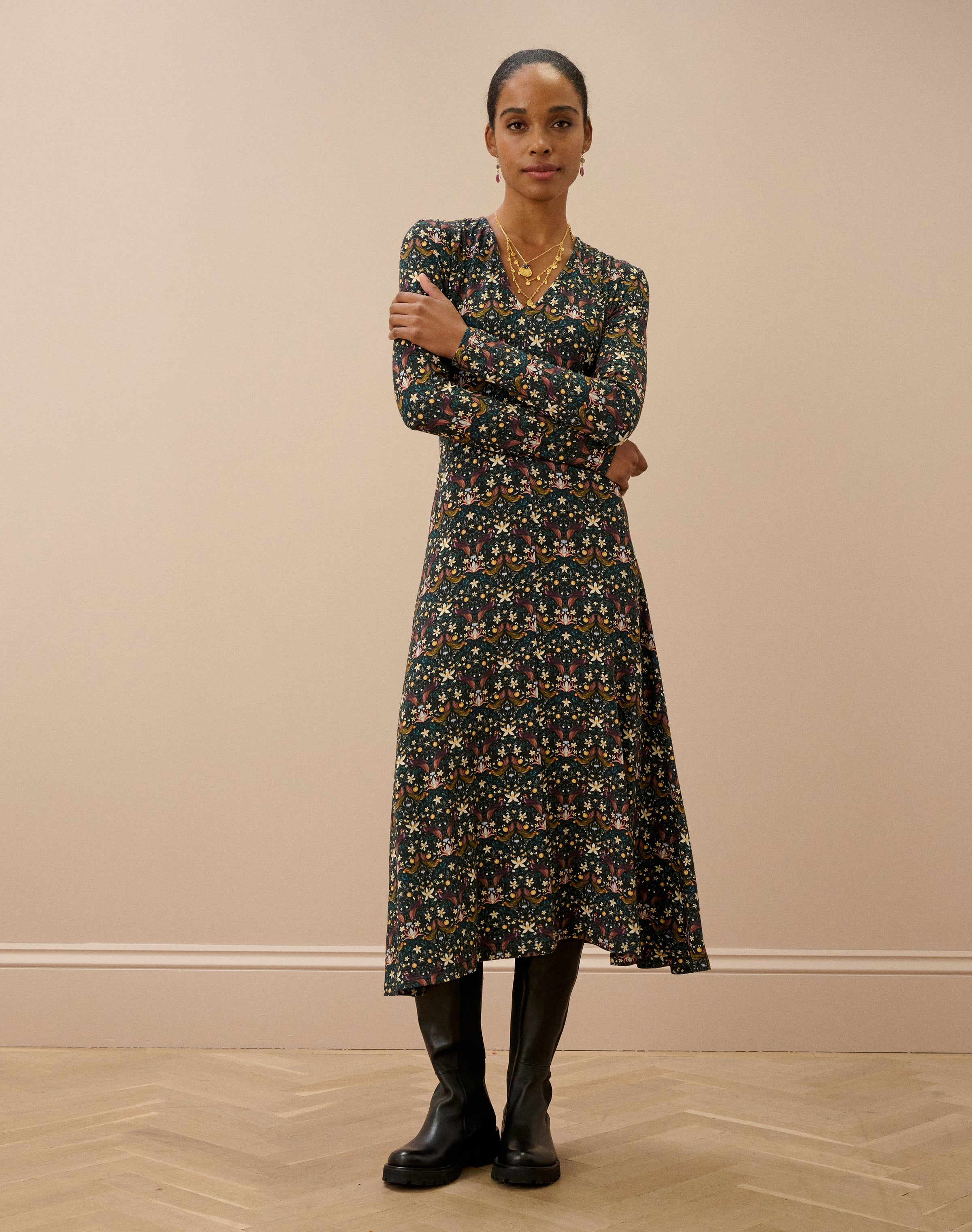 Liberty Print Jersey Dress