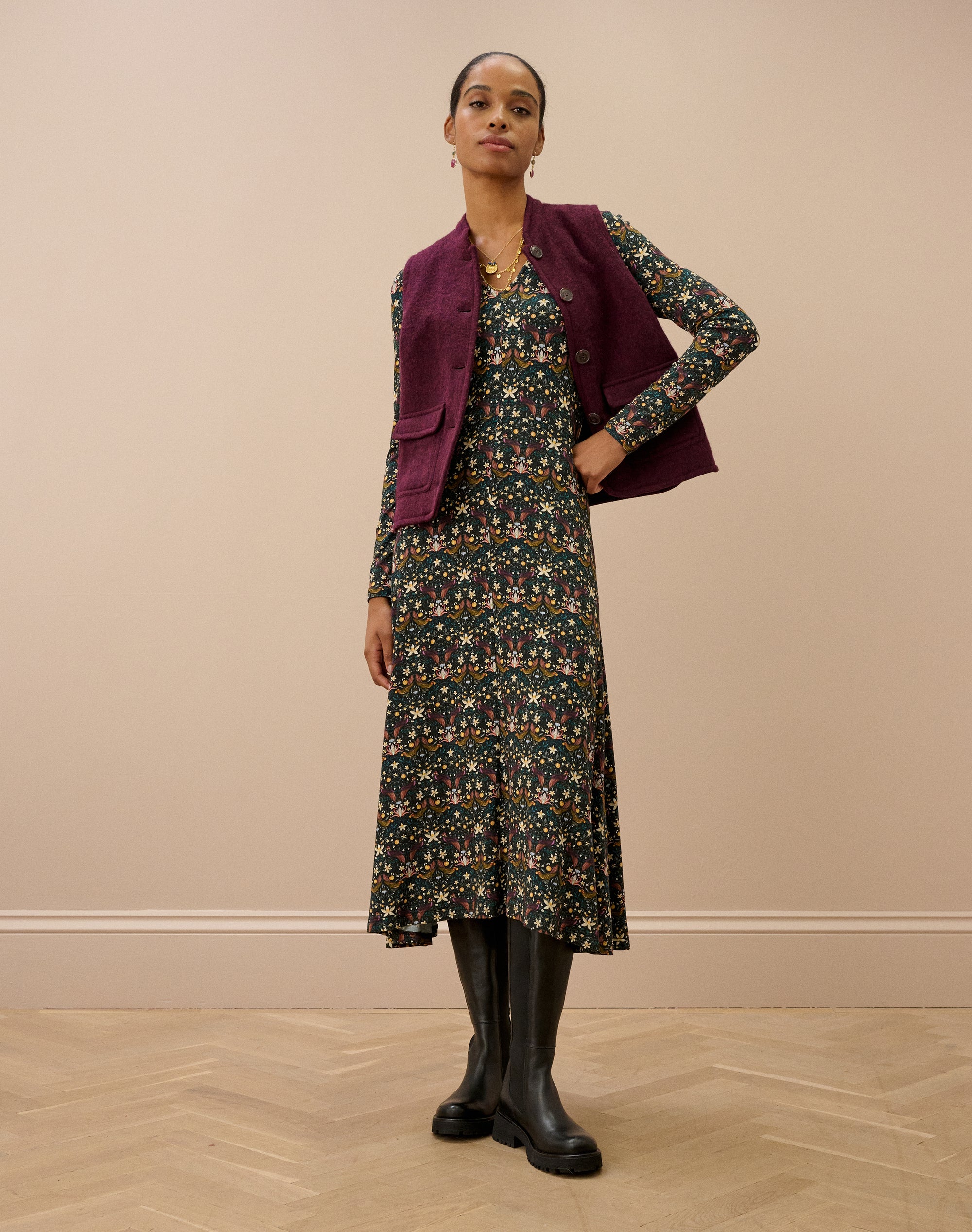 Liberty Print Jersey Dress