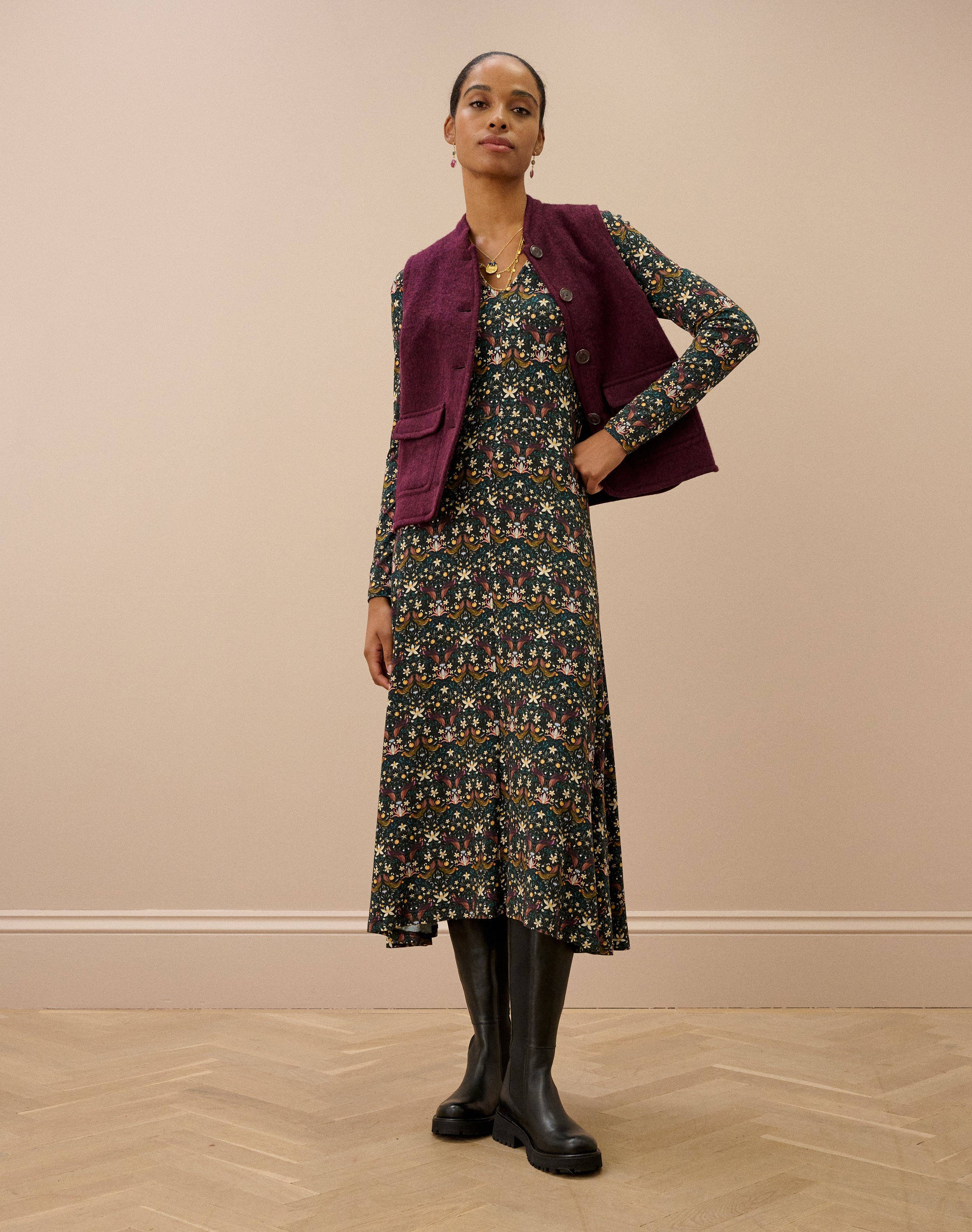 Liberty Print Jersey Dress