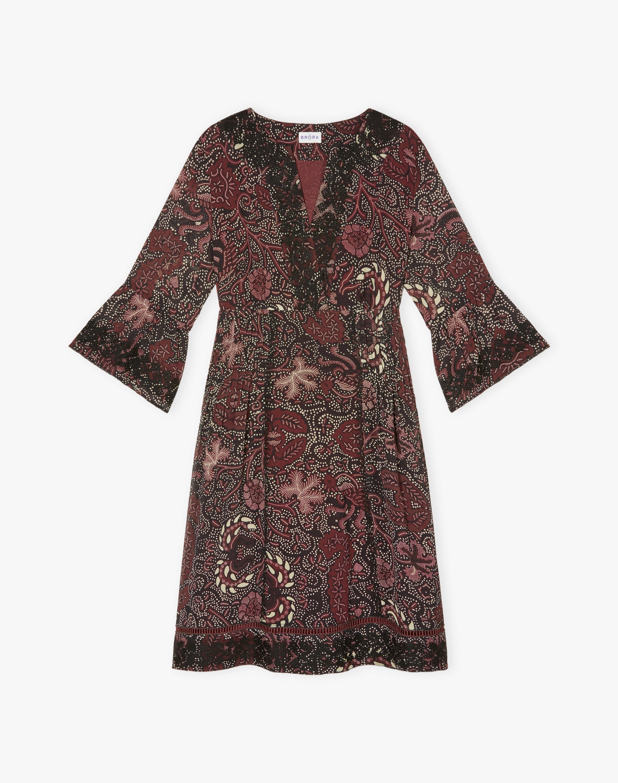 Embroidered Silk Dress