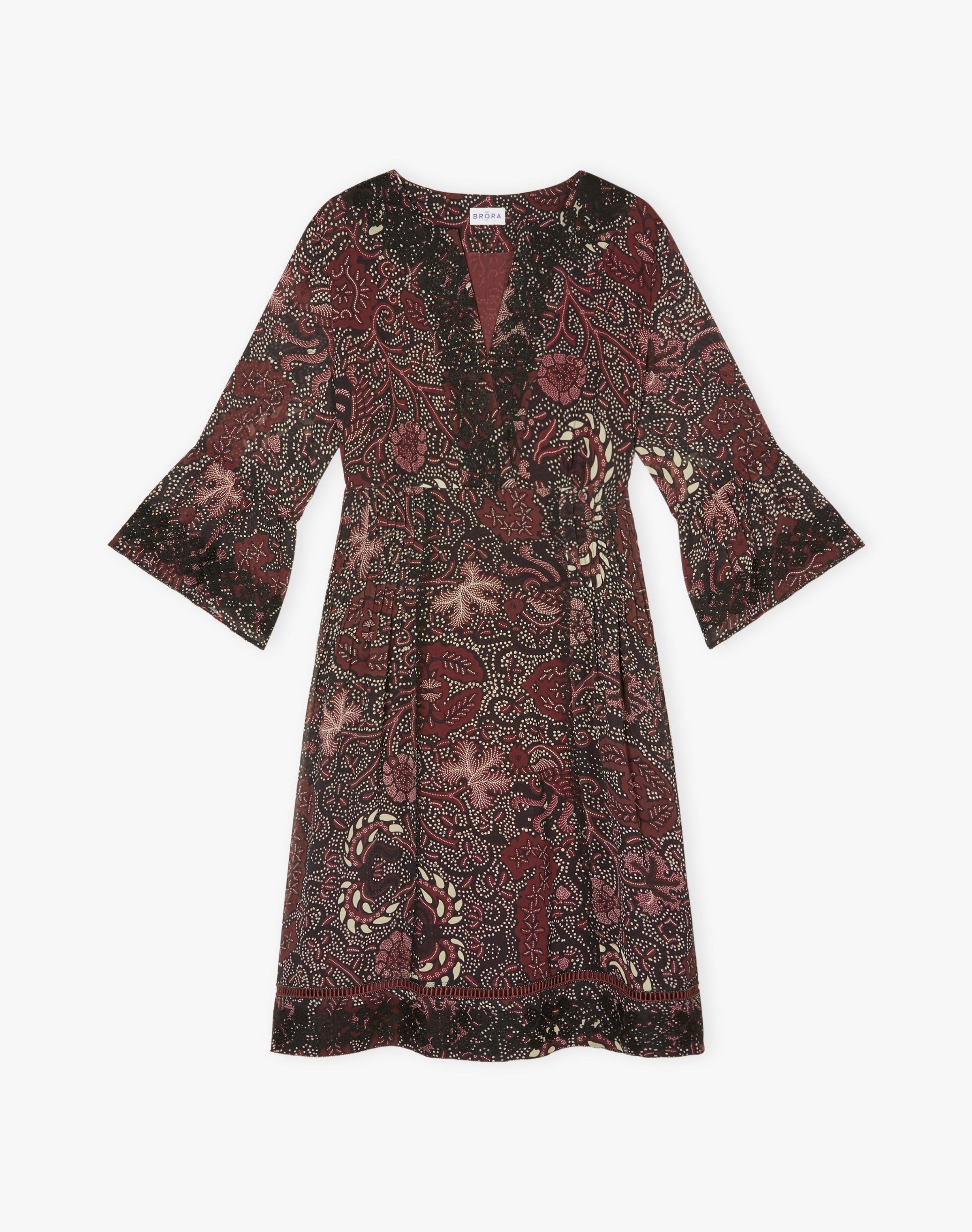 Embroidered Silk Dress