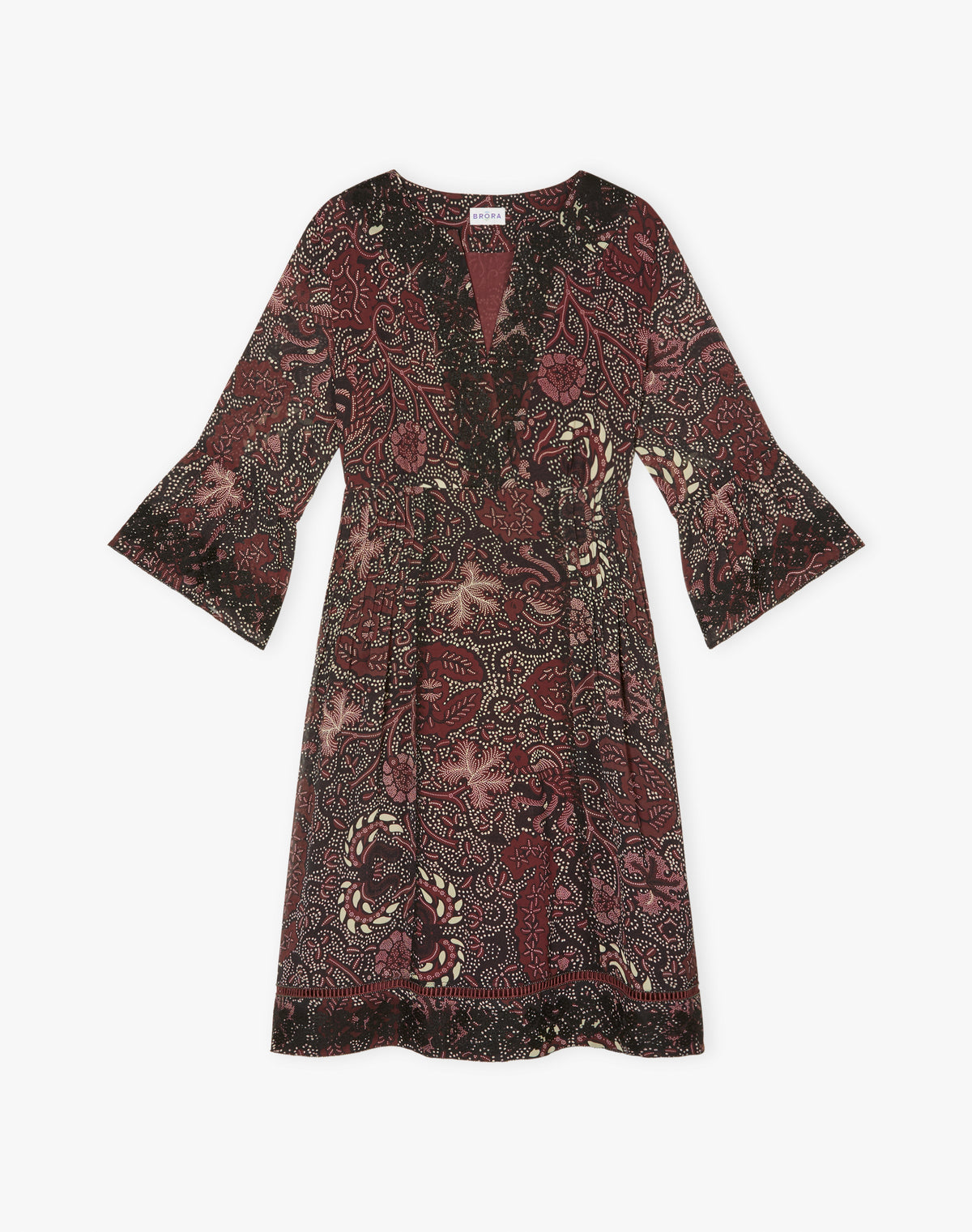 Embroidered Silk Dress