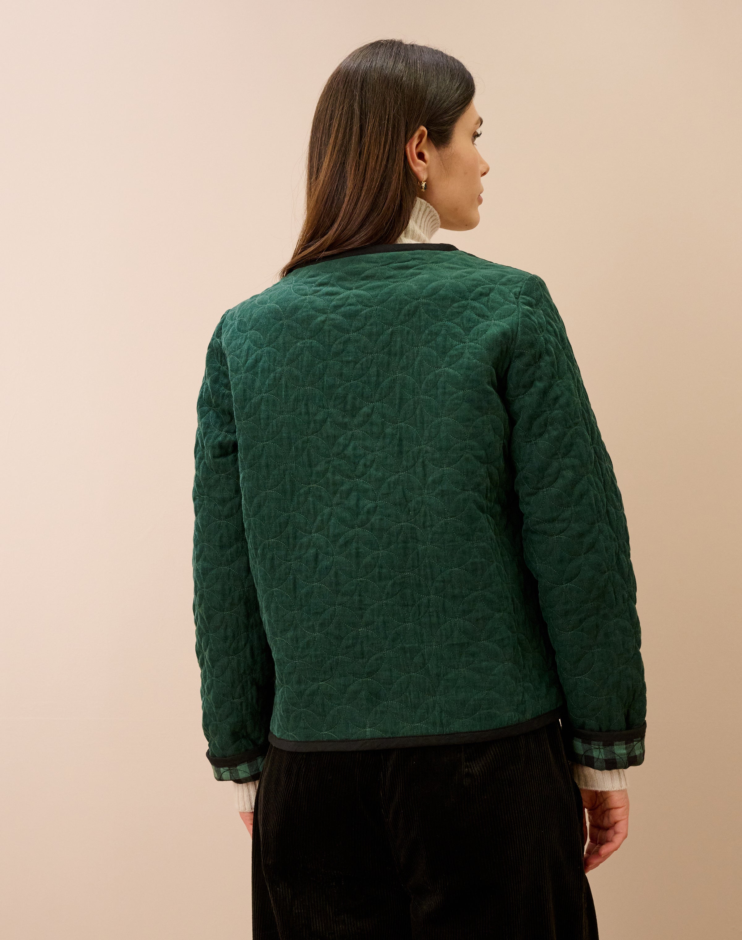 Quilted Cotton Cord Reversible Jacket