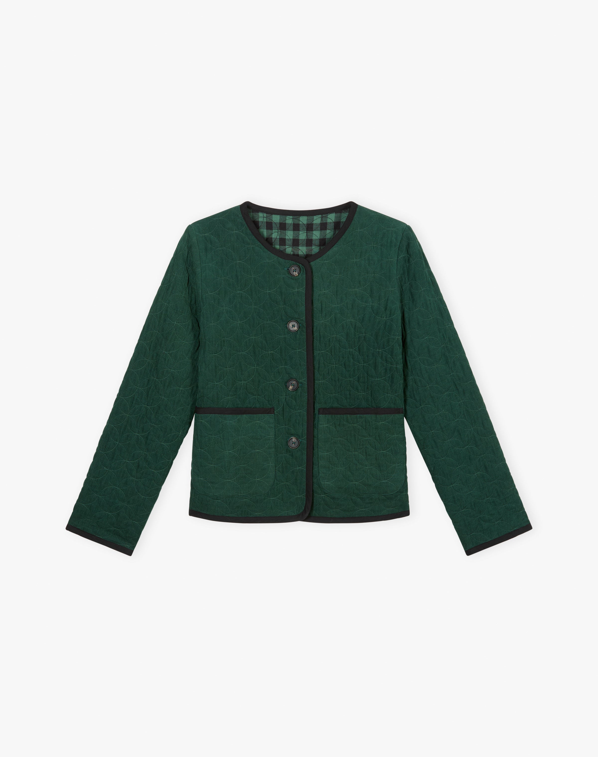 Quilted Cotton Cord Reversible Jacket