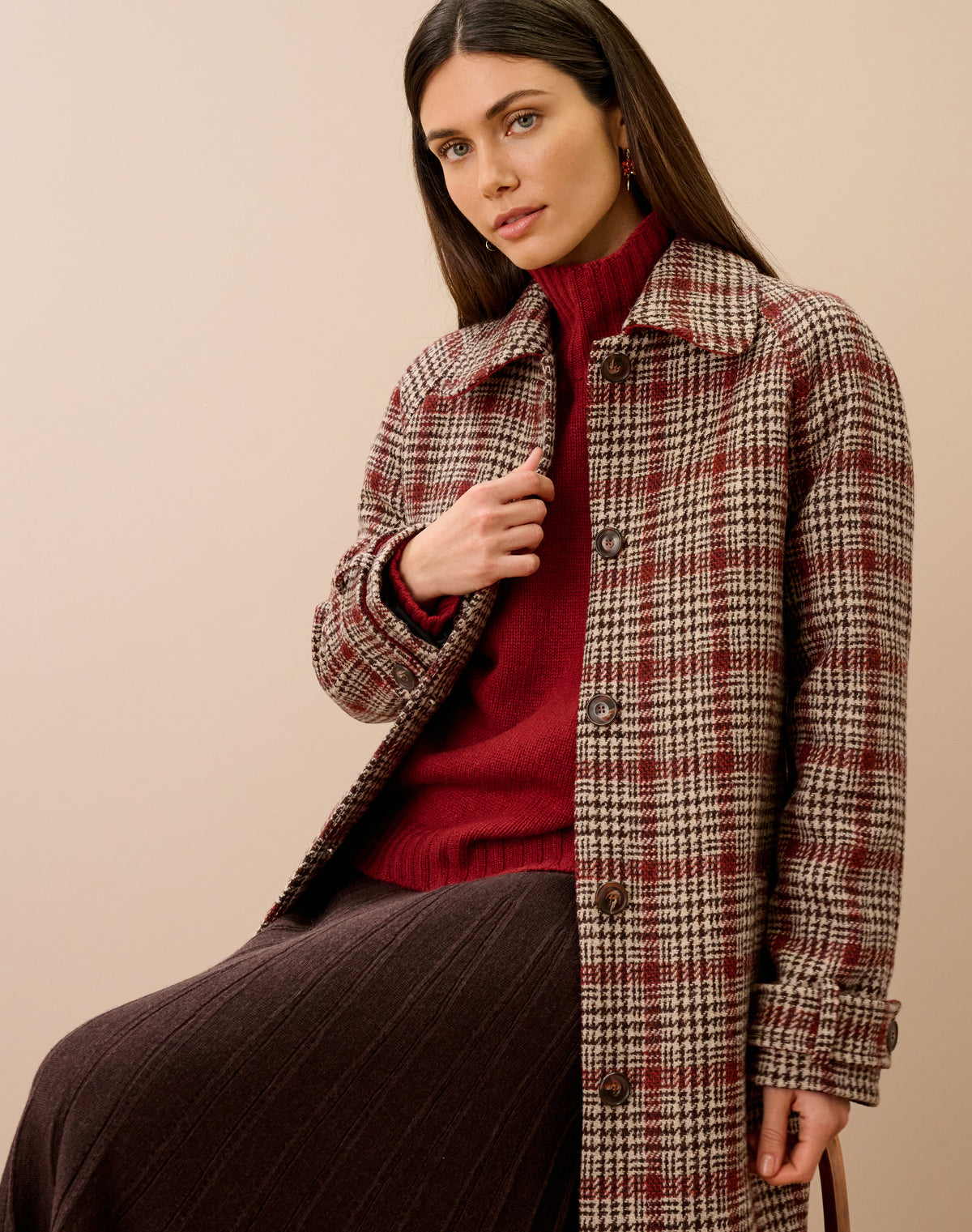 Harris Tweed Swing Coat